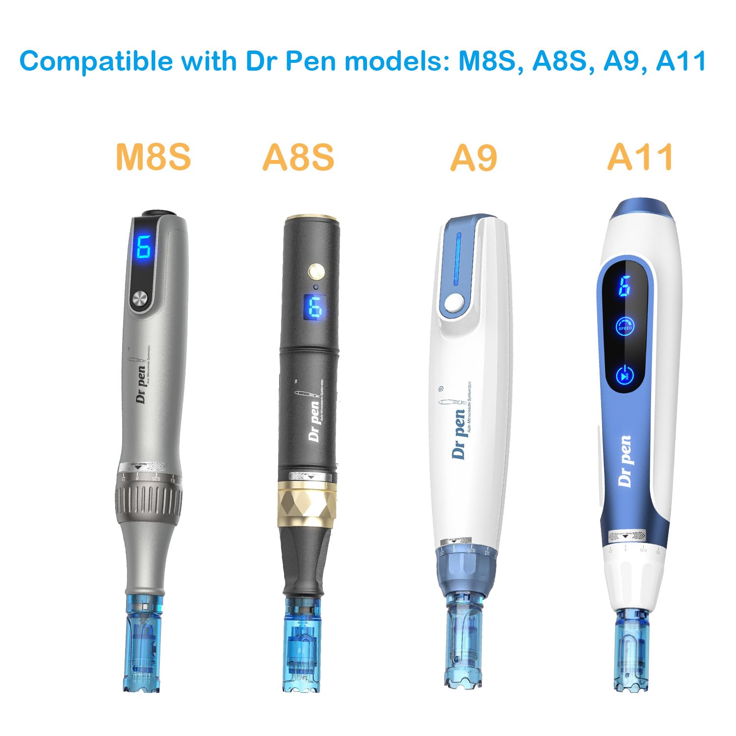Microneedling Pen Cartridges for Dr Pen M8S,A11,A8S for Home Use(36 Pin,10pcs)