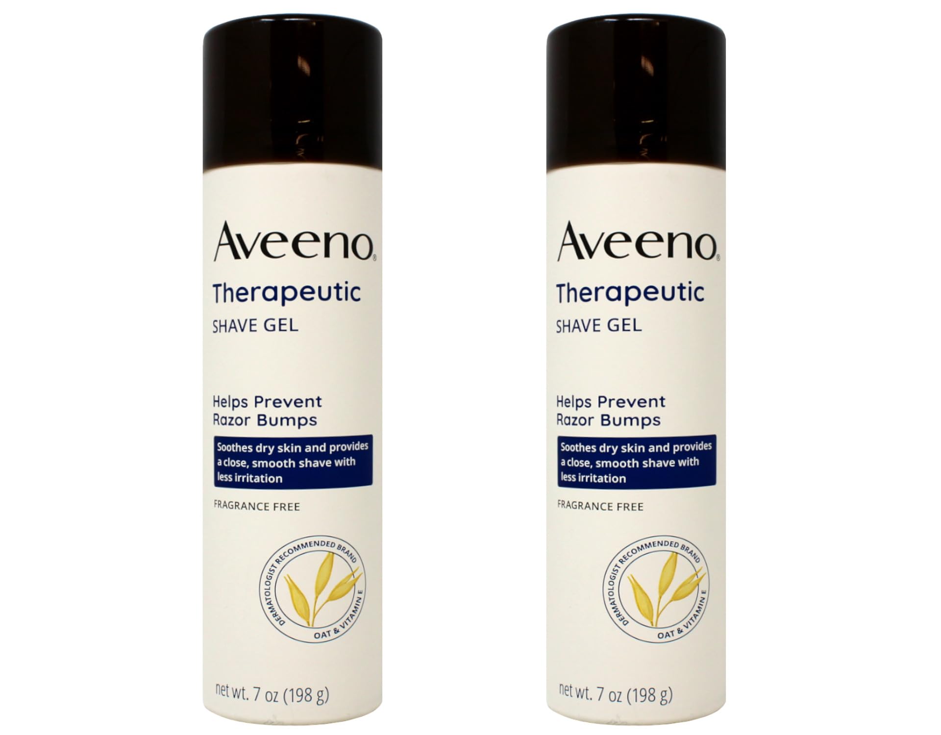 AVEENO Therapeutic Shave Gel 7 oz (Pack of 2)