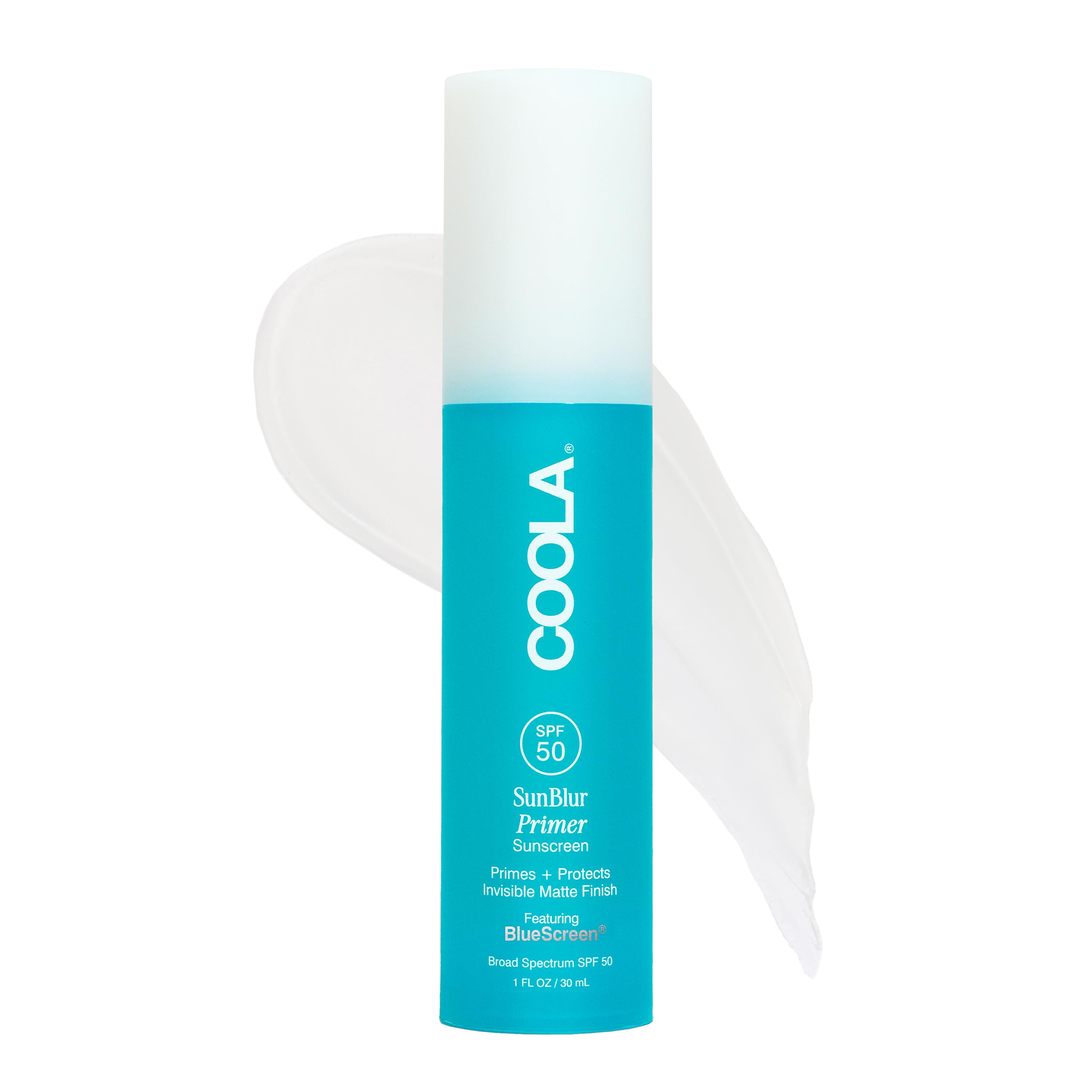 COOLA SunBlur Makeup Primer with SPF 50, Matte Finish, Sets Makeup for 8 Hour Wear, Dermatologist Tested Sunscreen, Paraben Free