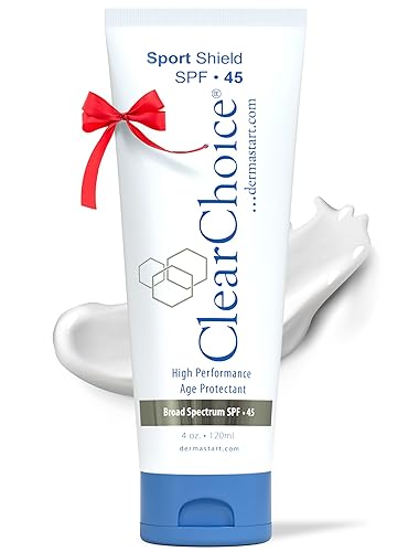 Clearchoice Sport Shield Sunscreen - Natural Face Sunscreen For Daily Use, Spf 45-4 Ounces