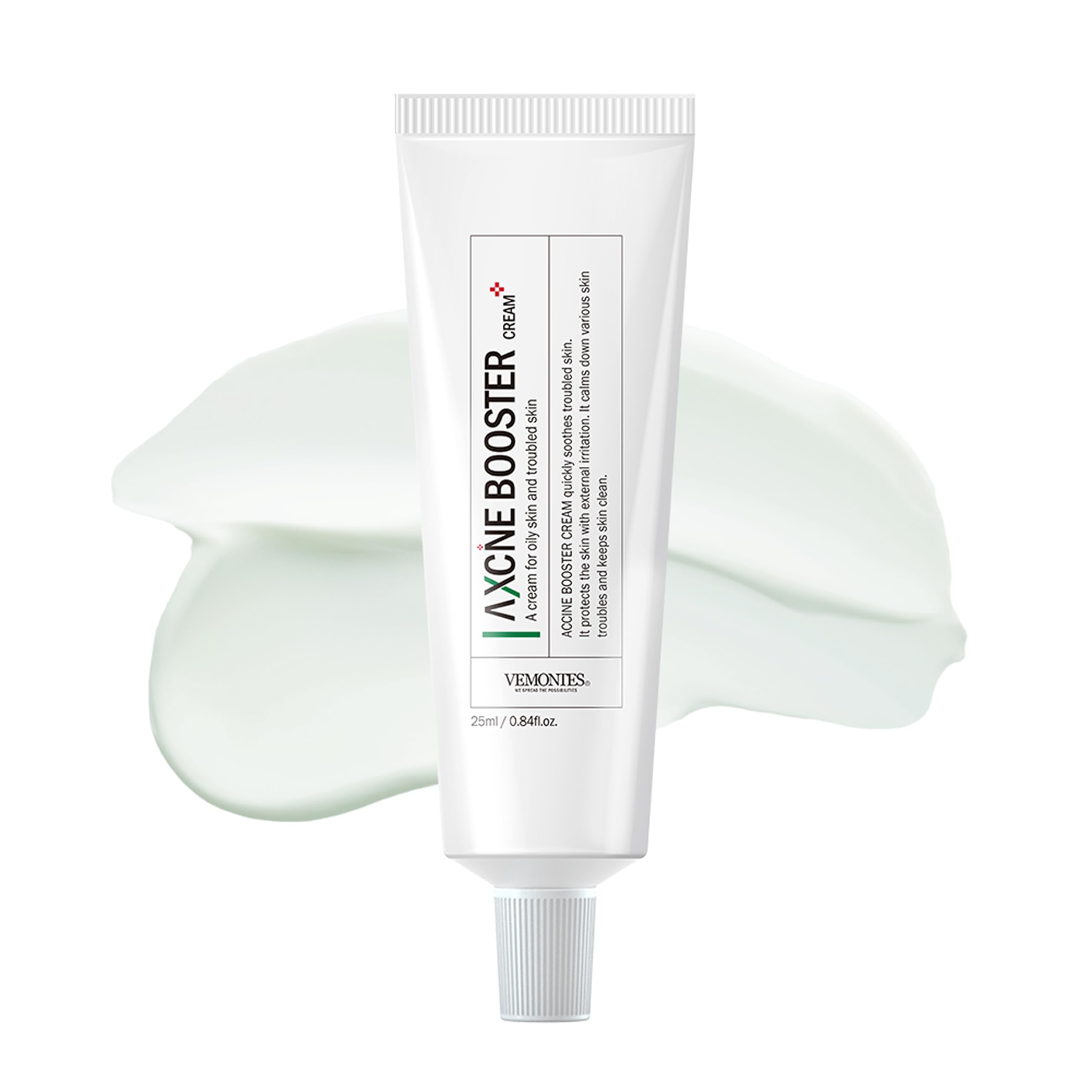 VEMONTES Axcne Booster Cream For Pimple, Formulated With Centella & Natural Sterols, Acne Treatment For Face, Anti Itch Cream, C