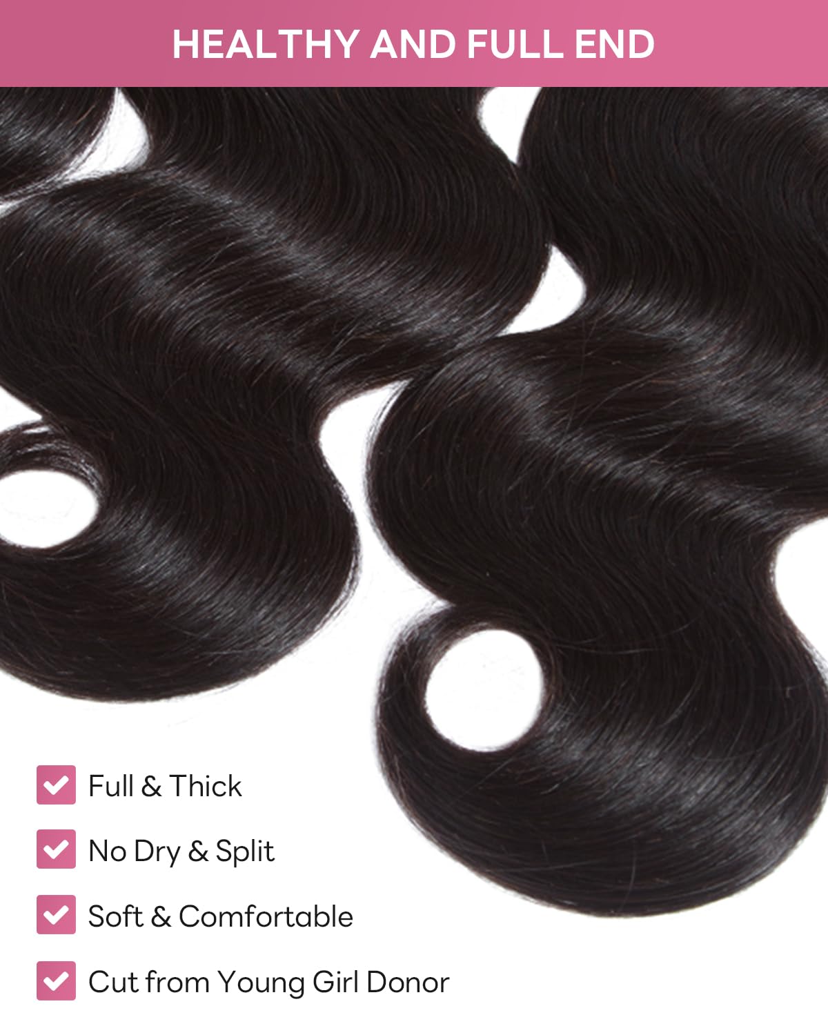 Superlook 12A Brazilian Virgin Human Hair Bundles 22 24 26 Inch Body Wave Bundles Human Hair 100% Unprocessed 3 Bundles Weave Ha