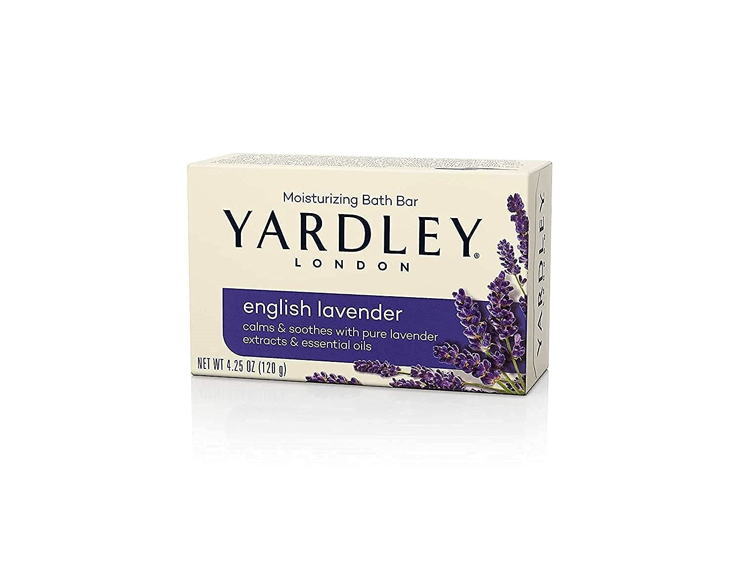 Yardley London Naturally Moisturizing Bath Bar English Lavender 4.25 OZ - Buy Packs and SAVE (Pack of 2)