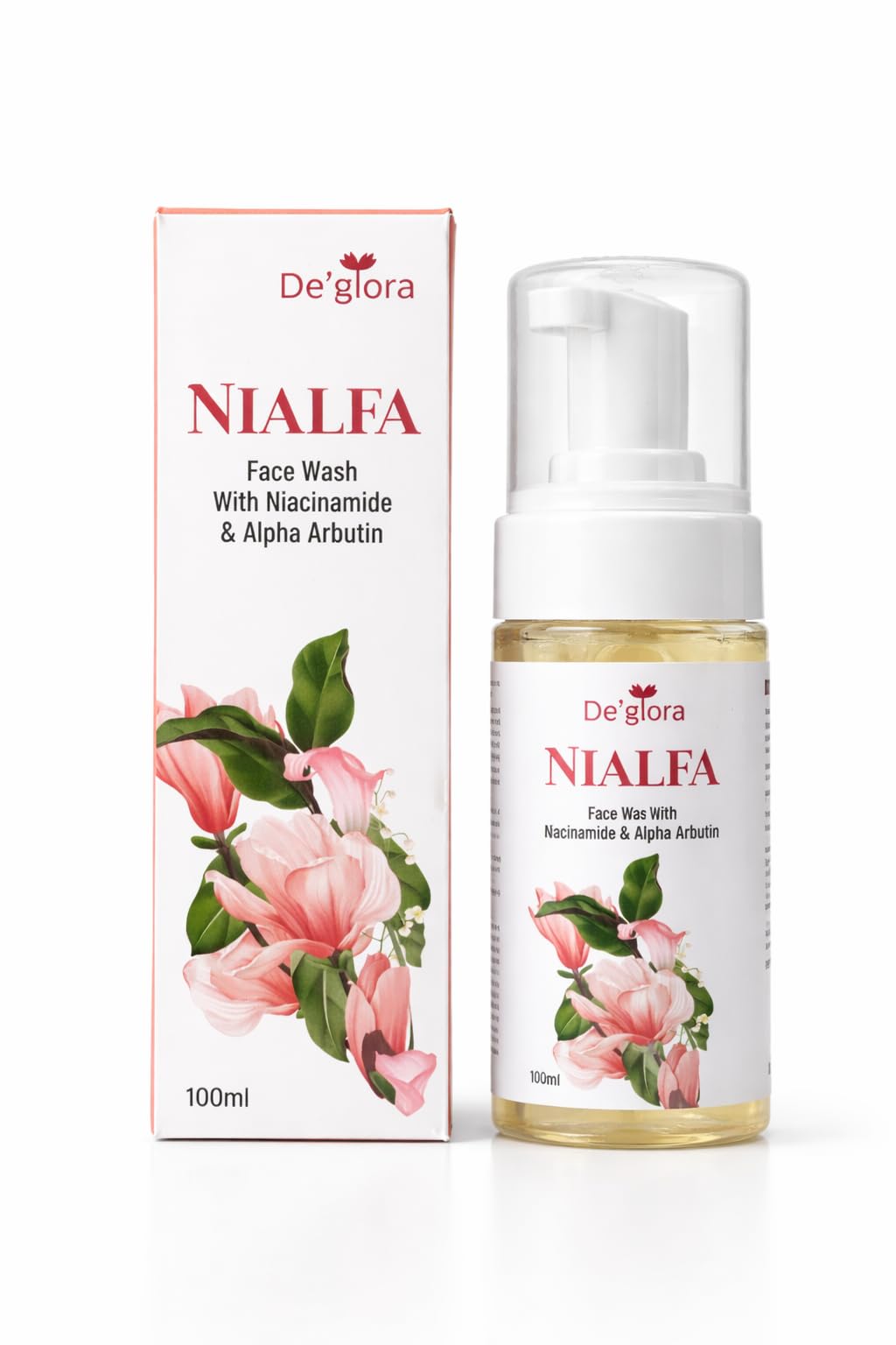 Deglora Cosmed Nialfa Niacinamide & Alpha Arbutin Face Wash 100Ml | Brightening Cleanser For Pigmentation, Dark Spots & Acne Mar
