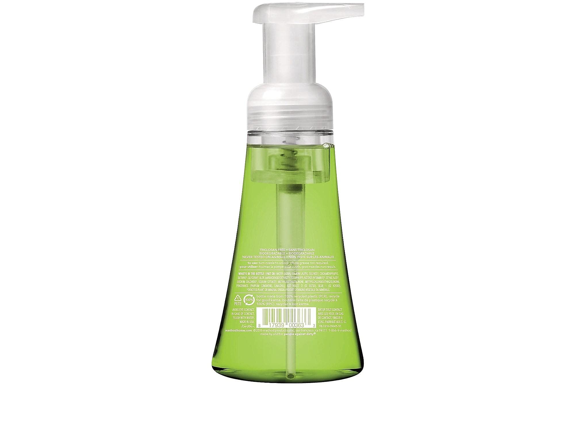 Method Foaming Hand Wash, Green Tea Aloe Foam, 10 oz Bottle