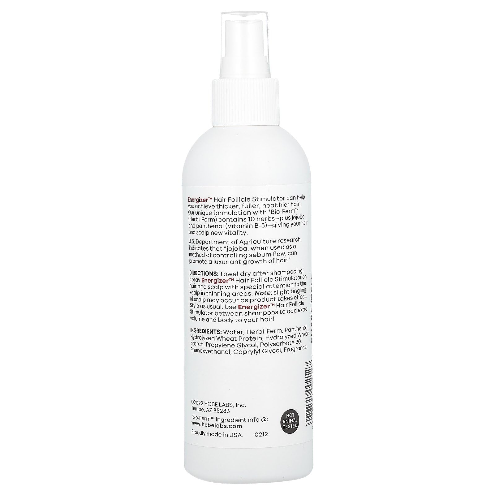 Hobe Labs Energizer Hair Follicle Stimulator - 8 Fl Oz