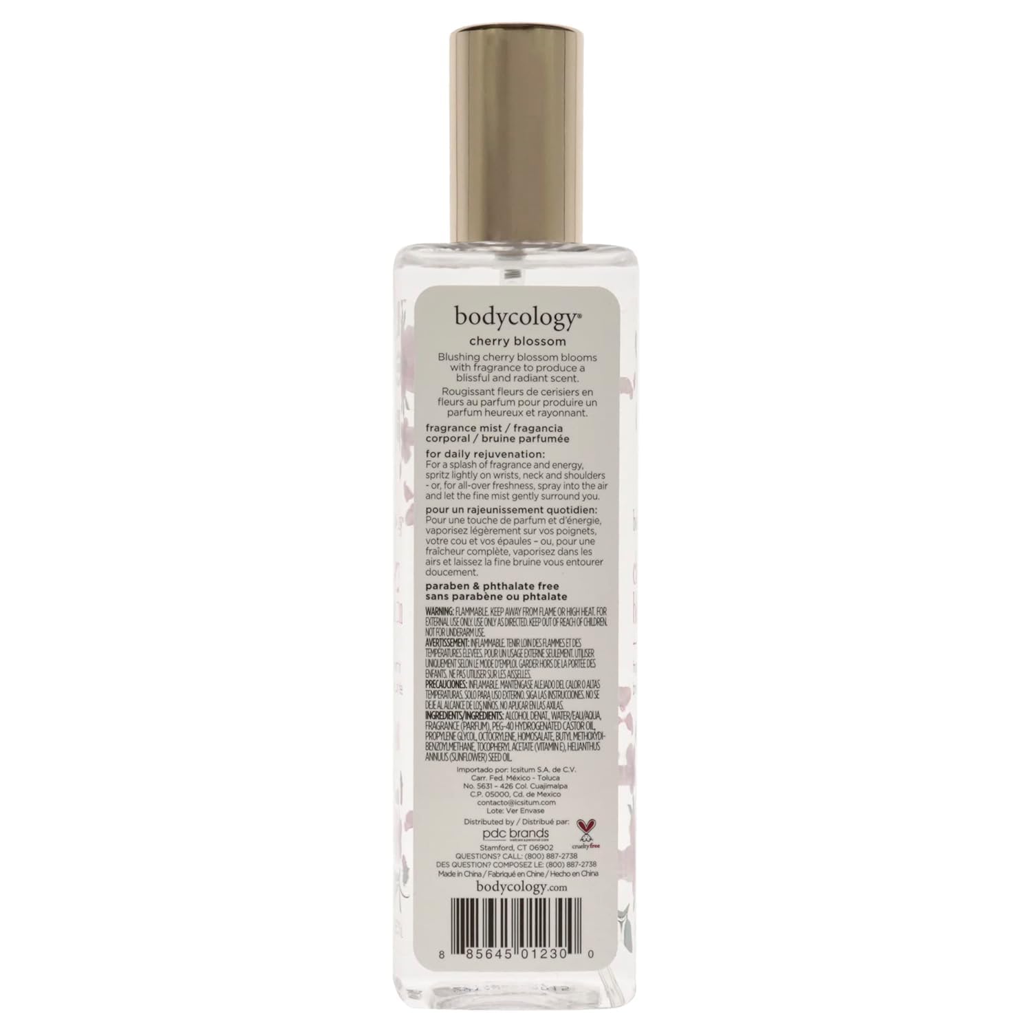 NC 8 oz Fragrance Mist Spray Perfume for Women Bodycology Cherry Blossom Cedarwood And Pear Perfume By Bodycology Fragrance Mist