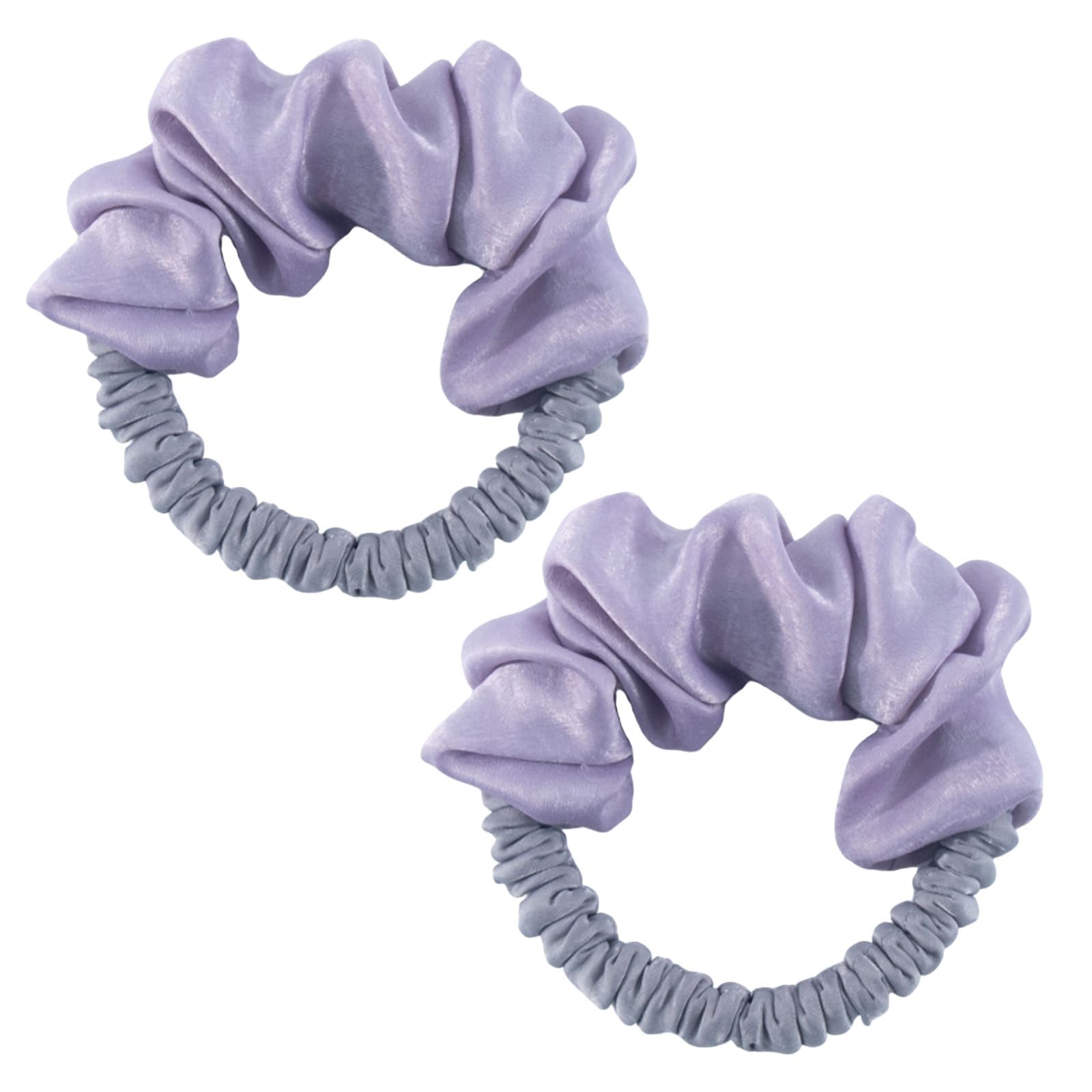 2pcs Purple Grey Heatless Hair Curler, No Heat Hair Styling Tool
