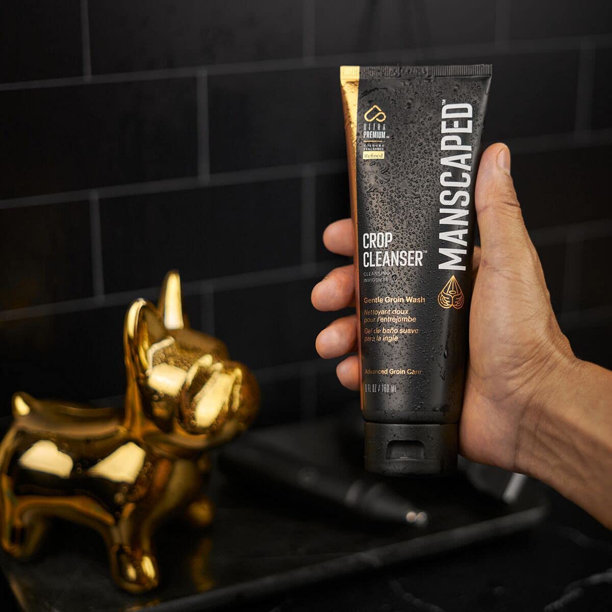 MANSCAPED® Crop Cleanser® Groin Wash, 6 oz Invigorating Shower Gel for Men with Vitamin E and Aloe, Vegan Body Wash