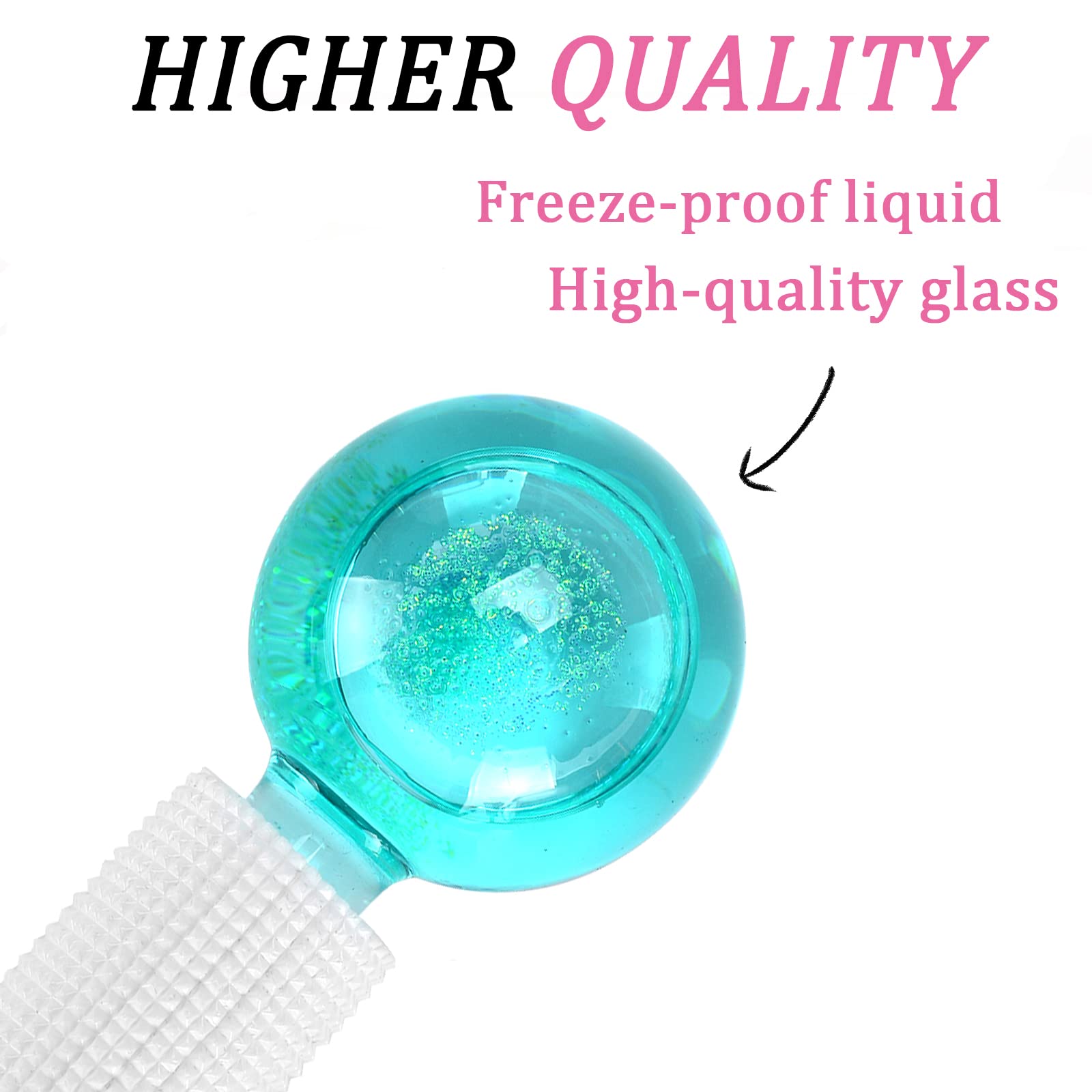 Cibluty Ice Globes For Facials- Freezer Free Face Rollers With Essence For Daily Beauty Routines, Skin Massagers Globes Durable