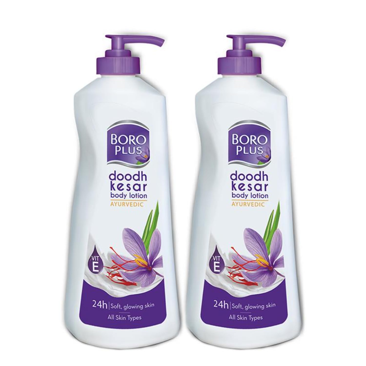 Boroplus Ayurvedic Body Lotion | with Milk & Saffron | Moisturizing Lotion for Dry Skin | Hydrates & Provide Soft and Supple Ski