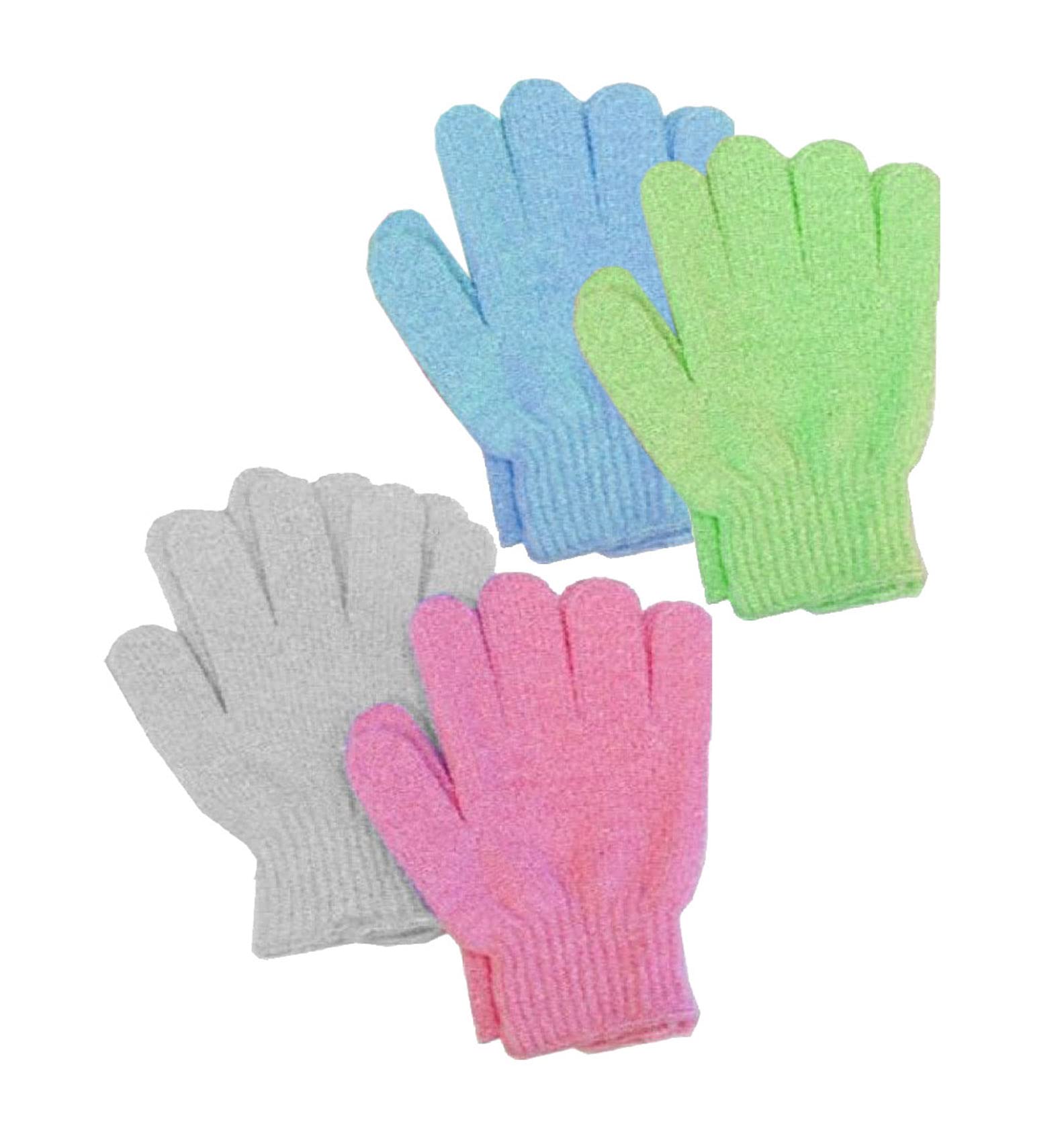 Aquasentials Exfoliating Bath Gloves (4 Pairs)
