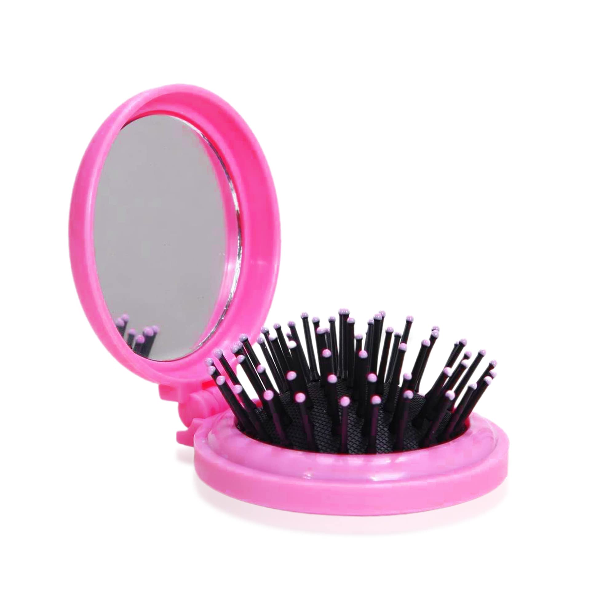 1St Choice Travel Folding Hair Brush Mirror Pocket Purse Car Camping Compact 2.5'' Gift 1Pc