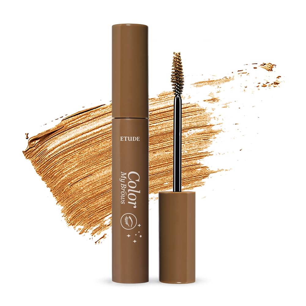 Etude House Color My Brows Max 9G #4 Natural Brown | Brow Mascara With Coloring, Nutrition And Moisturizing Effect To Create A N