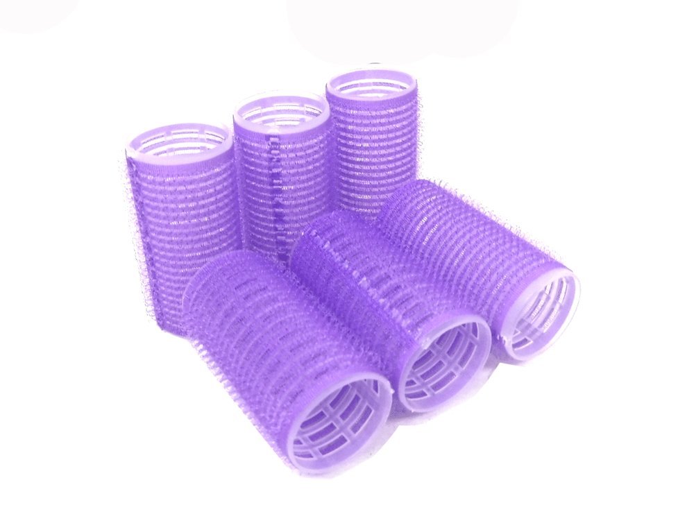 Self Hair Grip hook and loop Curlers Rollers Pro Salon Hairdressing (Medium)