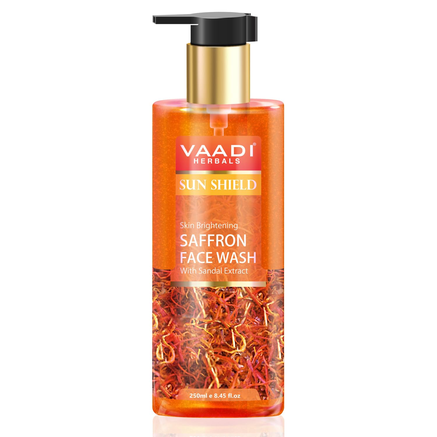 Vaadi Herbals Pvt Ltd Skin Whitening Saffron Face Wash With Sandal Extract, 250 Ml