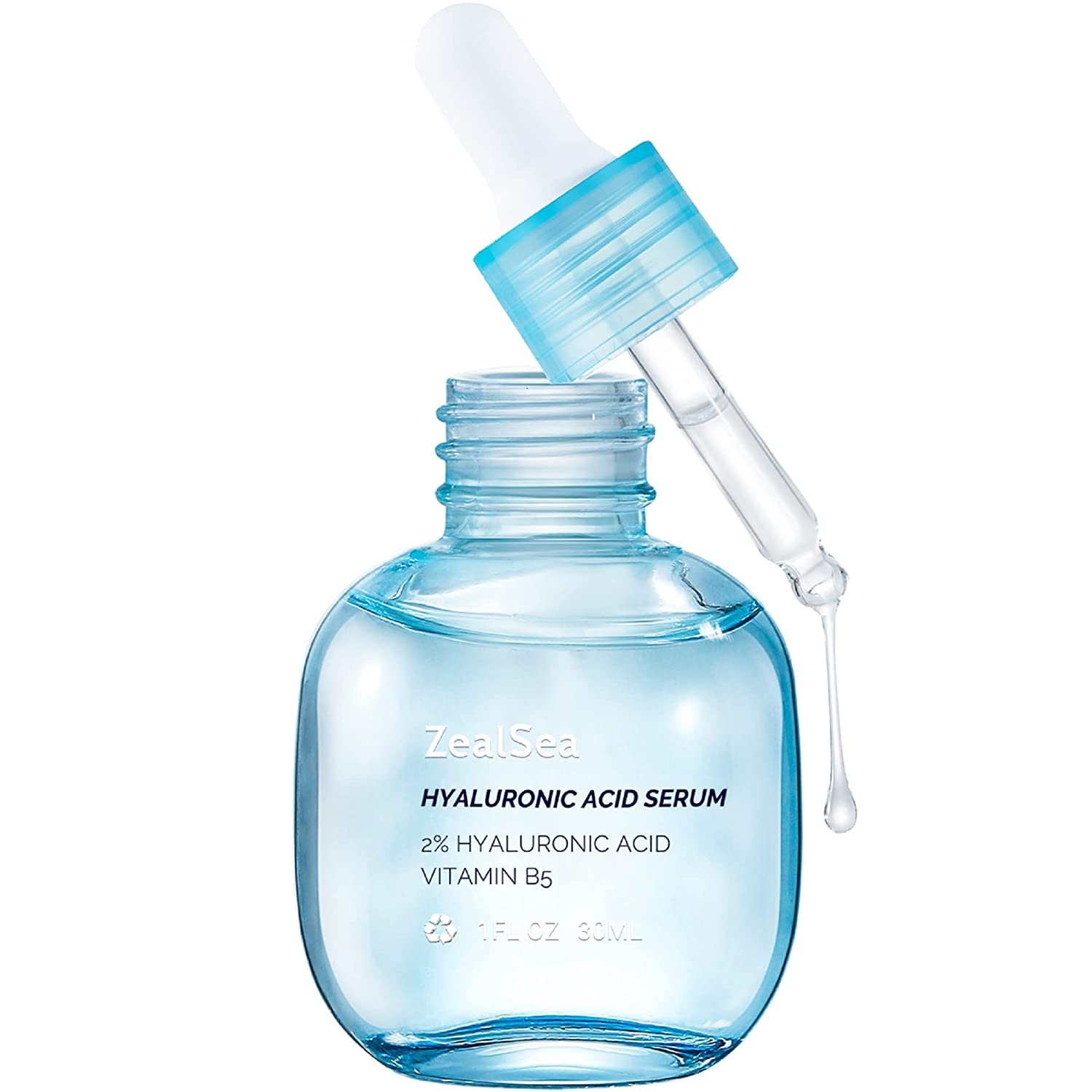 Zealsea 2% Pure Hyaluronic Acid Serum For Face With Vitamin B5 Hydrating Serum To Smooth Skin Deep Moisturizing Face Serum For W