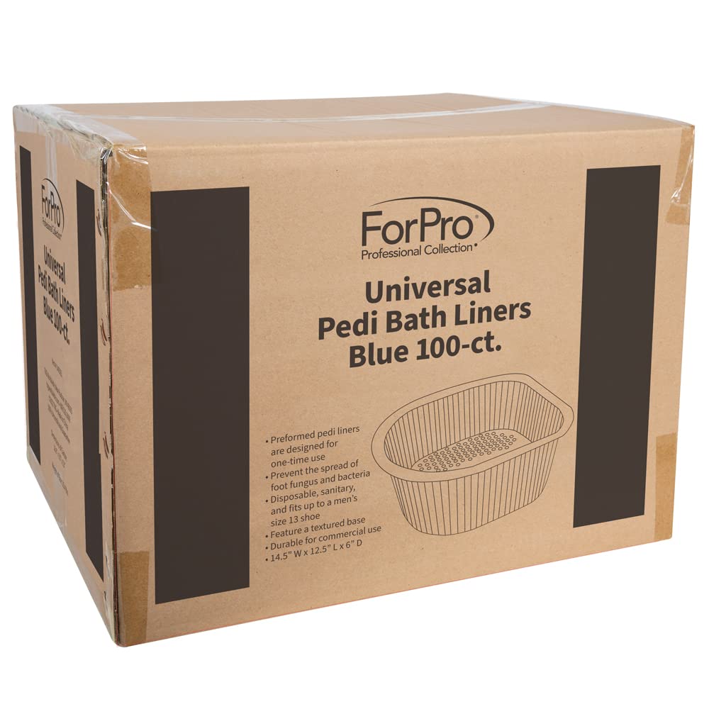 Forpro Universal Pedi Bath Liners - 50% Thicker - Fit Footsie Bath Plus Foot Bath, Disposable Pedicure Foot Tub Liners For Foot