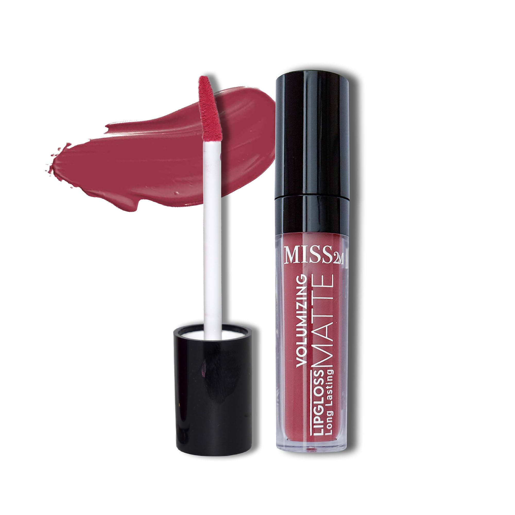 MISS2M 16-Hour Volumizing Matte Liquid Lipstick with Non-Drying, Waterproof Matte Liquid Lip Color: 108 Warm Embrace, 0.14 Fl Oz