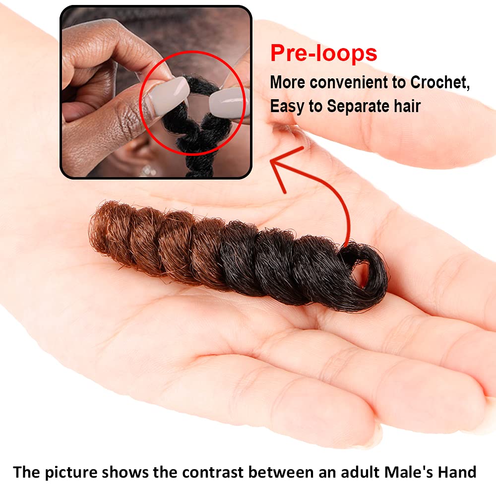 QUEENTAS 10 Inch Synthetic Crochet Hair Extensions - 3 Pack Curly Braids in Natural Black/Brown (Model ZF3696)