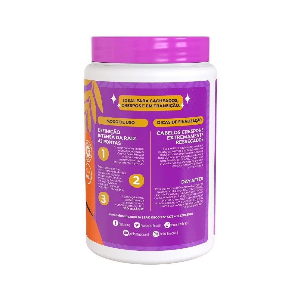 Linha Tratamento (Creme Para Pentear) Salon Line - Brilho Maximo 1000 Gr - (Salon Line Treatment (Combing Cream) Collection - Ma