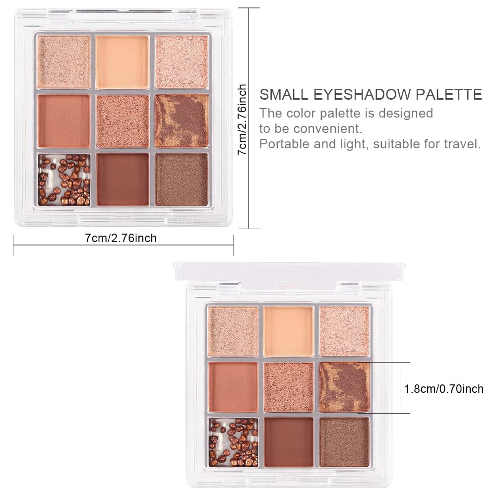 Amy'S Diary Dark Brown Eyeshadow Palette, Copper Eyeshadow Glitter Brown Matte Shimmer Makeup Eyeshadow Pallet,Hazel Eyes Eyesha