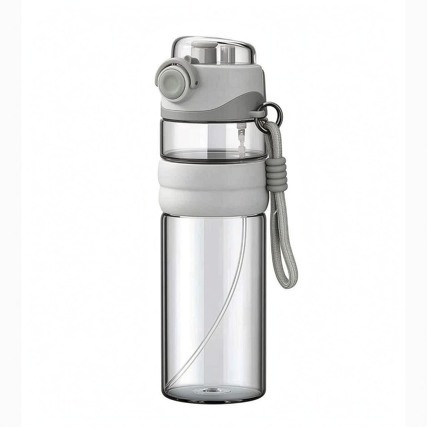 Bnf BabyGrade Spray Water Bottle OneButton Opening Clear Tritan Material Bottle Sealed Design Mist Sprayer, Aurora Gray