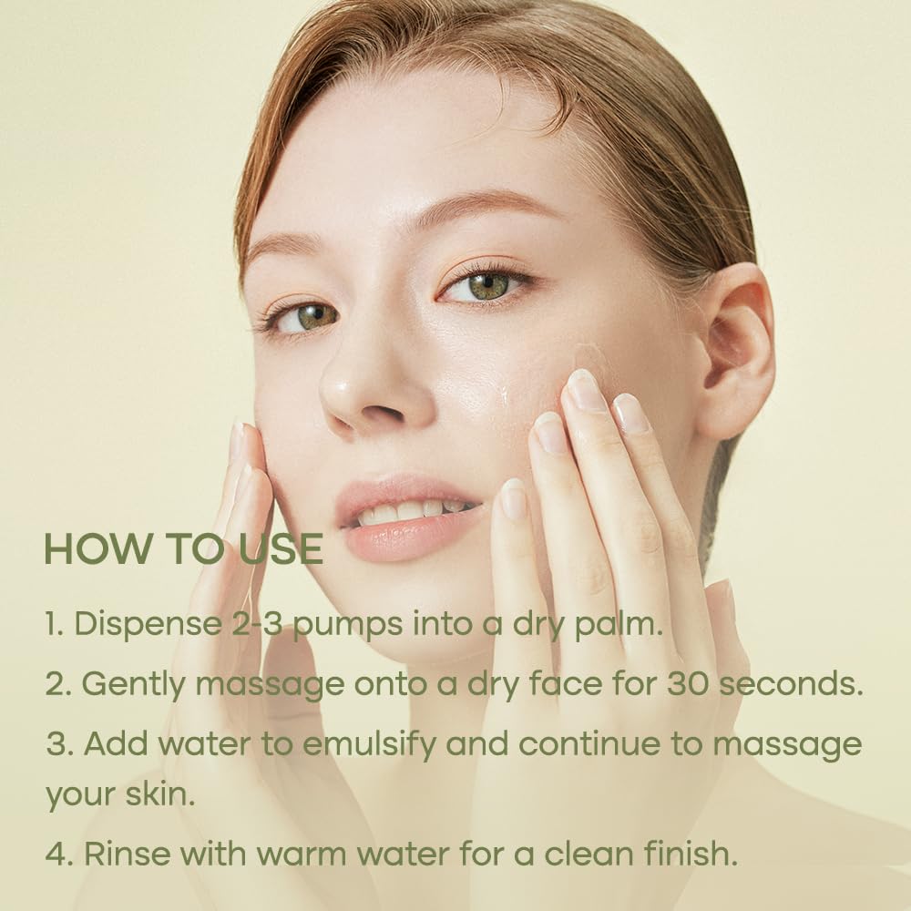 Purito From Green Cleansing Oil Original, 6.76 Fl.Oz / 200Ml, Gentle Cleansing Oil For Face, Cruelty-Free & Vegan, Korean Skin C