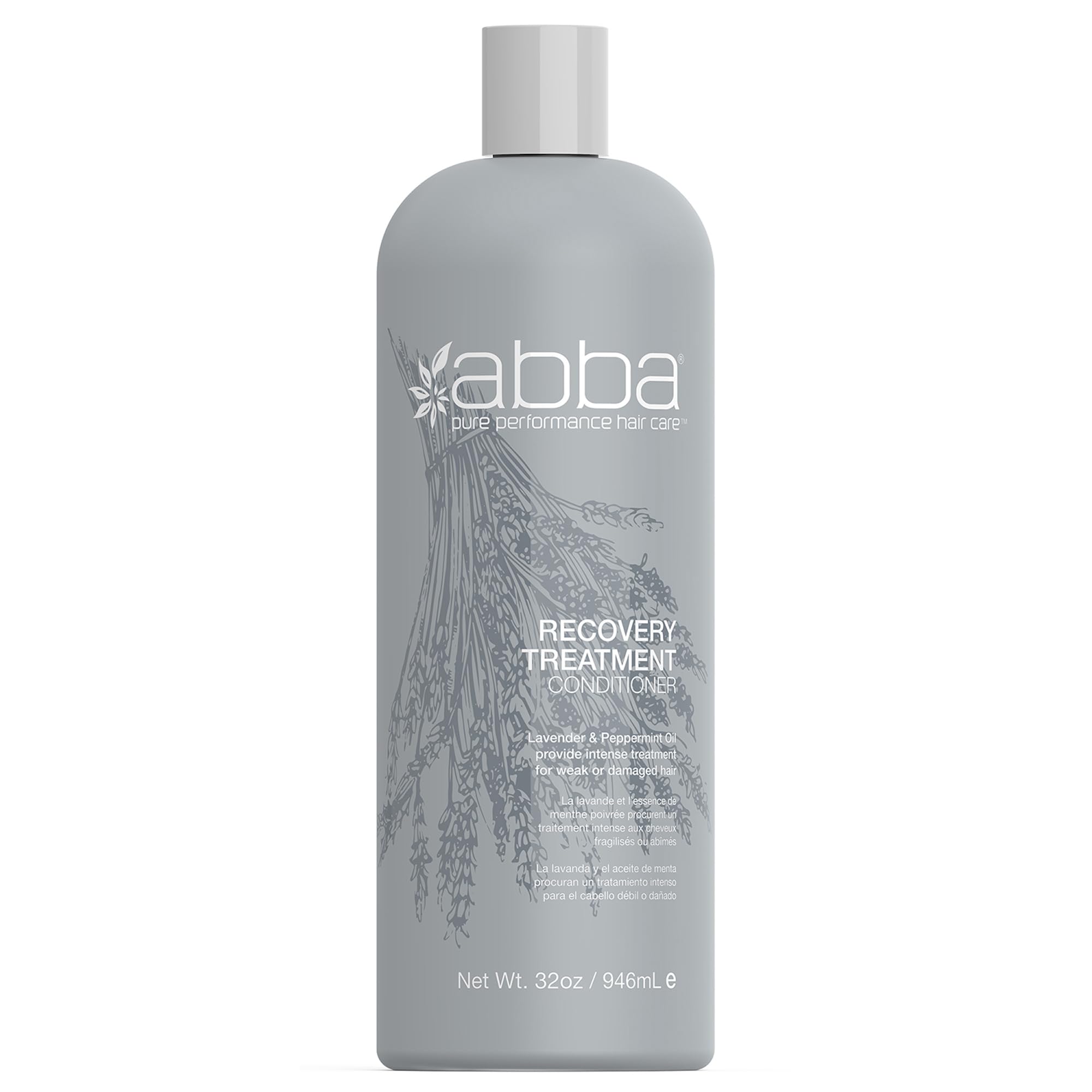 Abba Recovery Treatment Conditioner, Lavender & Peppermint Oil, 32 Fl Oz (Pack Of 1)