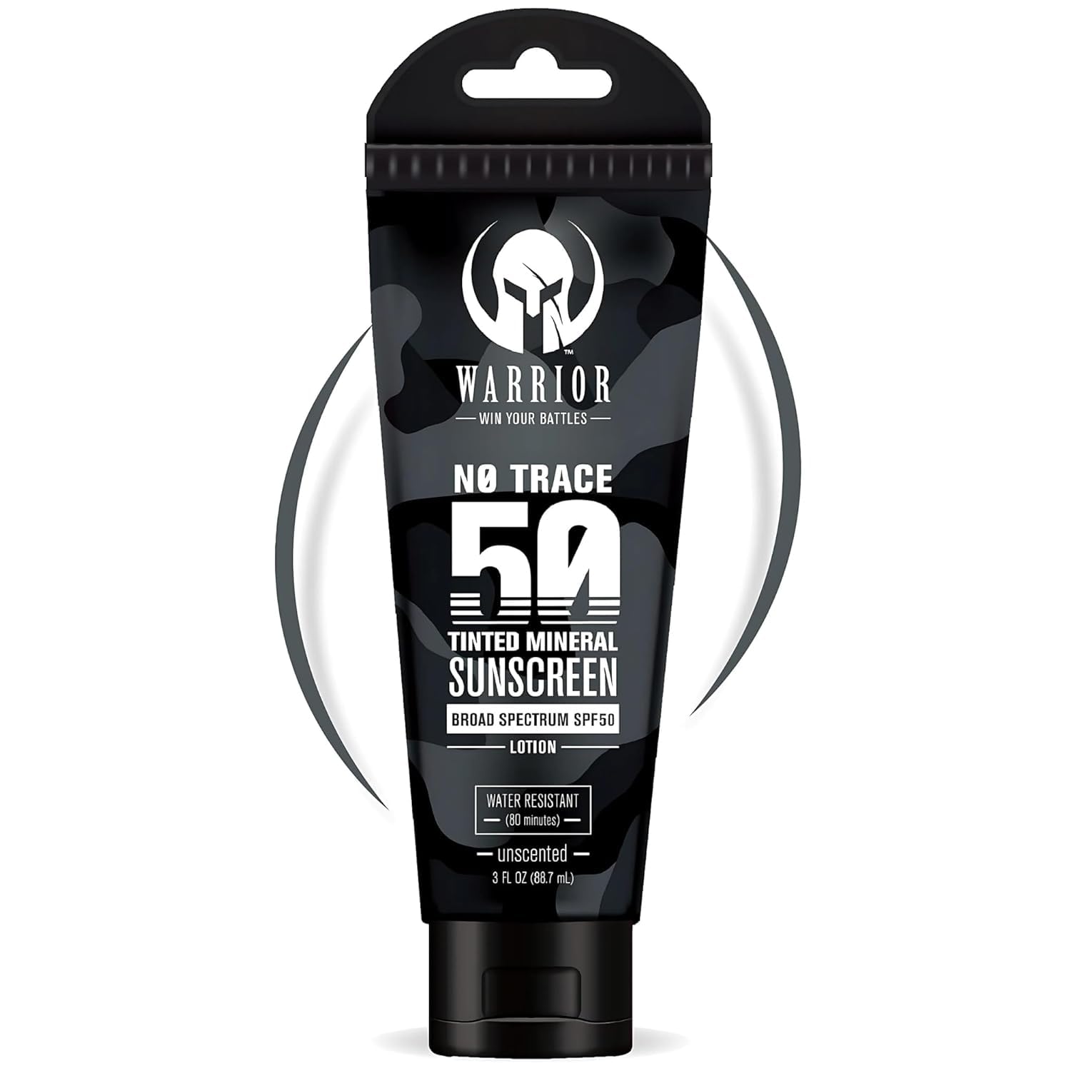 WARRIOR  WIN YOUR BATTLES SPF 50 Tinted Sunscreen for Face  Zinc and Titanium Tinted Moisturizer with SPF  Water Resistant, 
