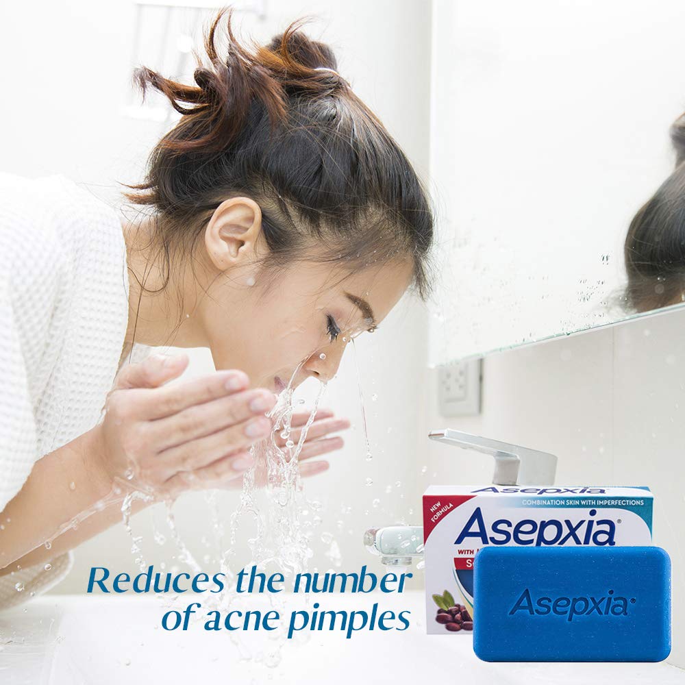 Asepxia Scrub Exfoliante Cleansing Bar Soap 4 oz (Pack of 2)