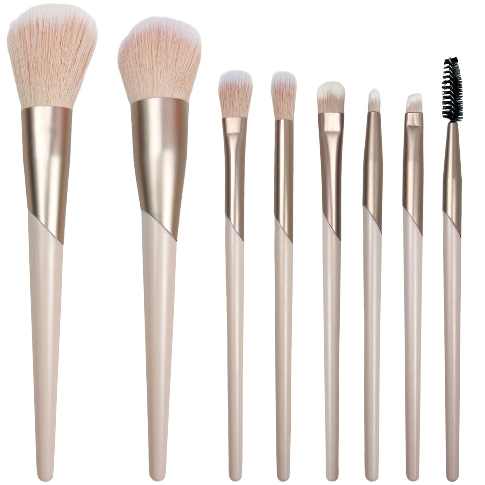 8 Pcs Stylish Face Makeup Brush Set  Foundation, Eyeshadow & Loose Powder Brush, Professional Makeup Kit for All Your Needs