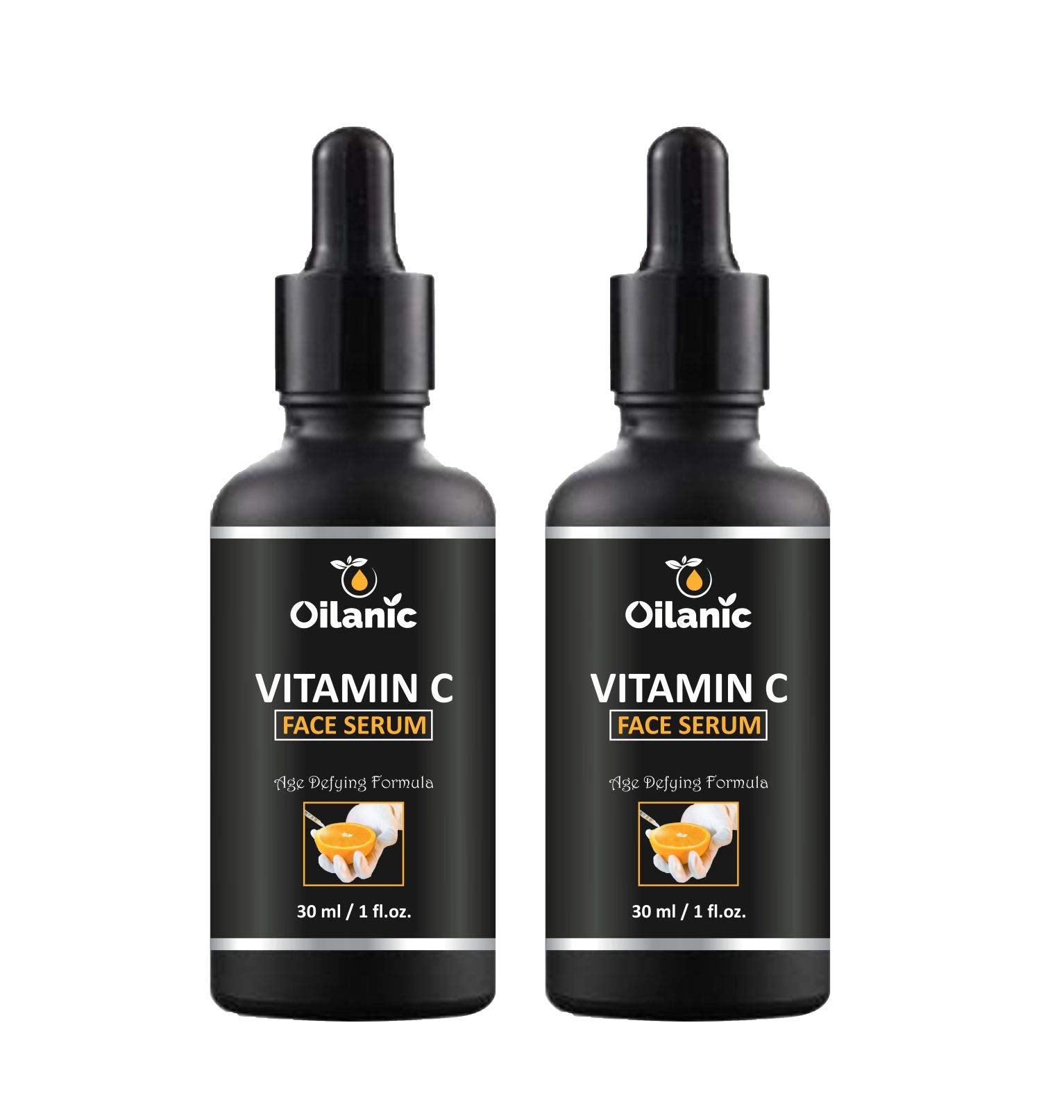 Oilanic Vitamin C Face Serum | Dark Spot & Wrinkle Reduction, Hydrating & Brightening Serum | Skin Repair, Moisturizer & Acne Ca
