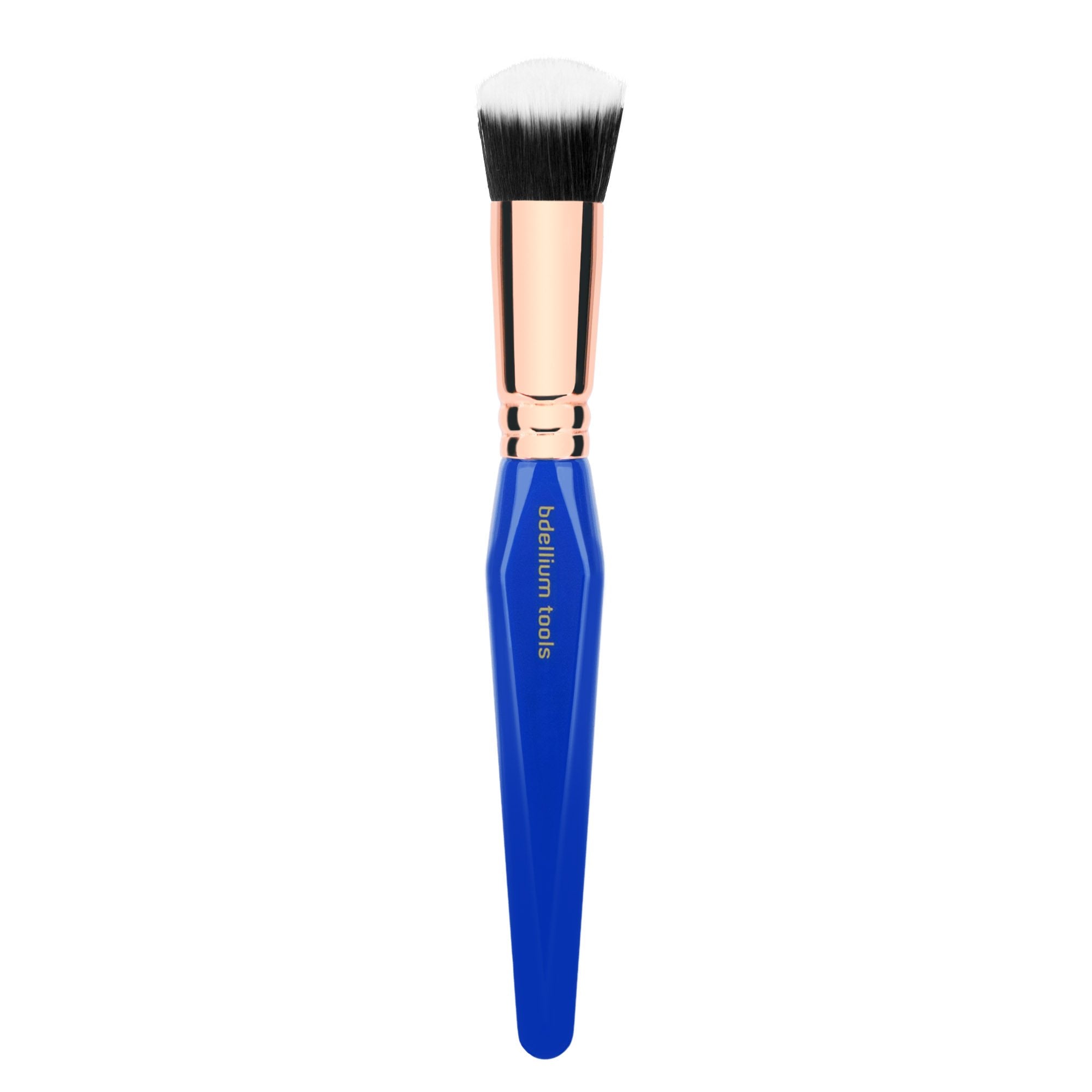 Bdellium Tools Professional Makeup Brush - Golden Triangle 954 Duo Fibre Slanted Kabuki - With All Vegan and Soft Synthetic Fibe