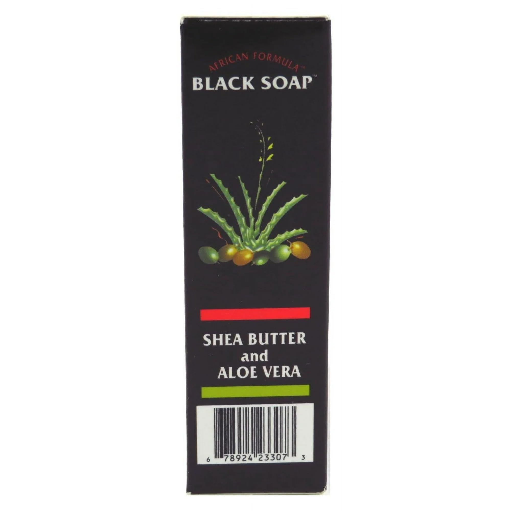 Madina African Black Soap Shea Butter And Aloe Vera, 3.5 Oz (Pack Of 12)