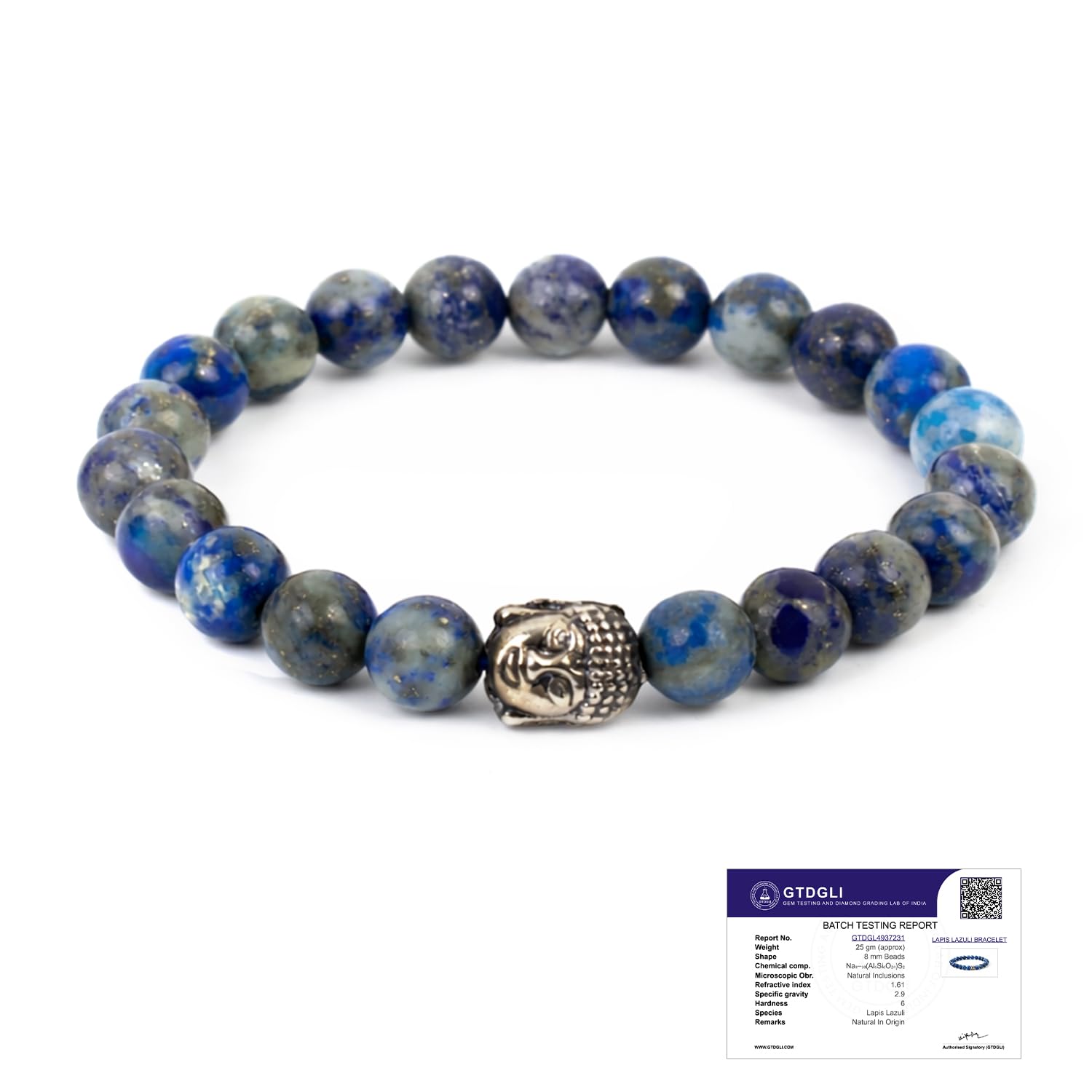 Astrotalk Lapis Lazuli Bracelet | Enhances Wisdom, Intuition & Mental Clarity | Certified Healing Crystal Astrology Bracelet for
