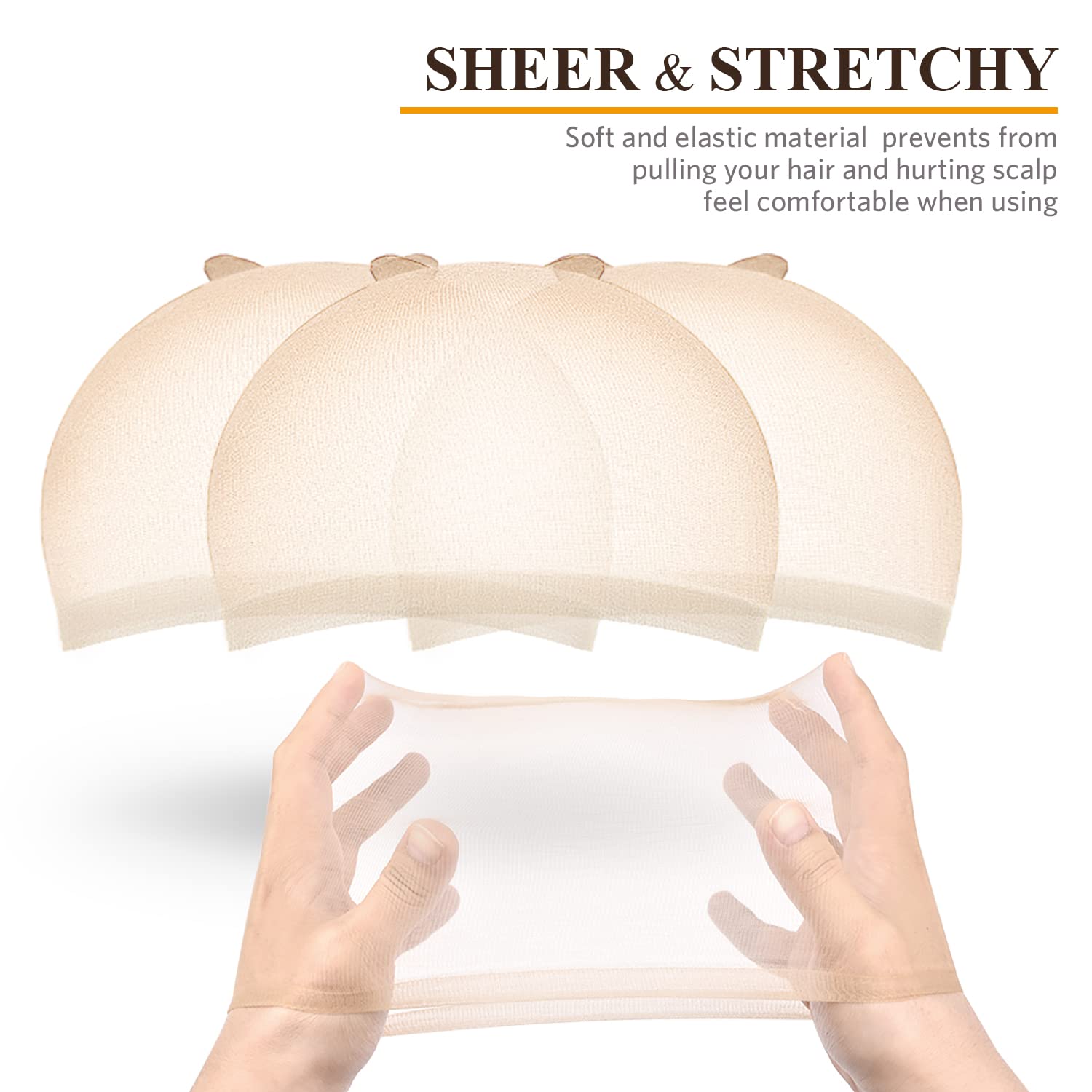 Morgles Hd Wig Cap, 6Pcs Wig Caps Ultra Thin Stretchy Wig Caps For Women, Nylon