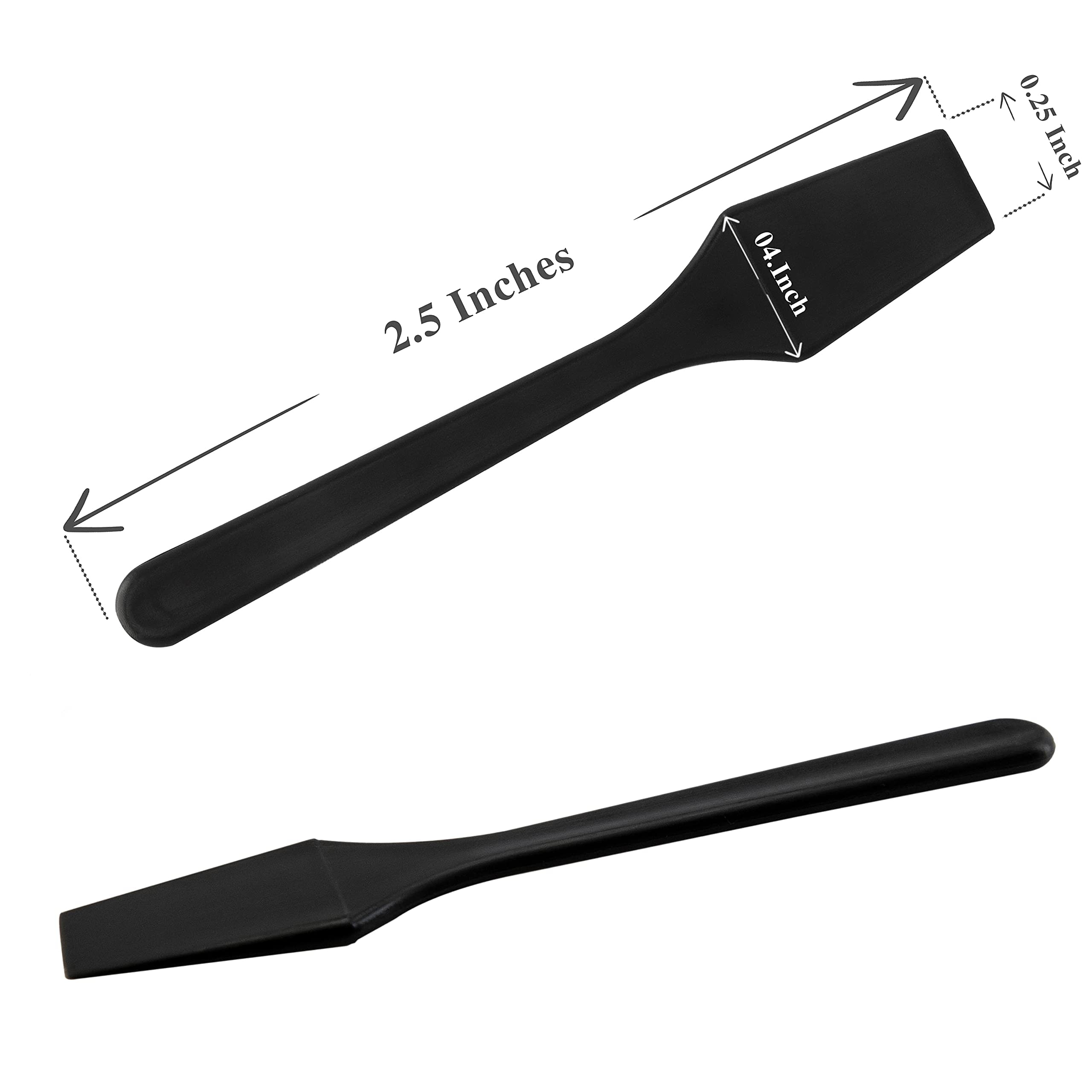 Kopperko 500 Pack 2.5 Inch Cosmetic Spatulas - Small Plastic Spatula for Cosmetics, Creams, Crafts - Makeup Spatula - Multipurpo