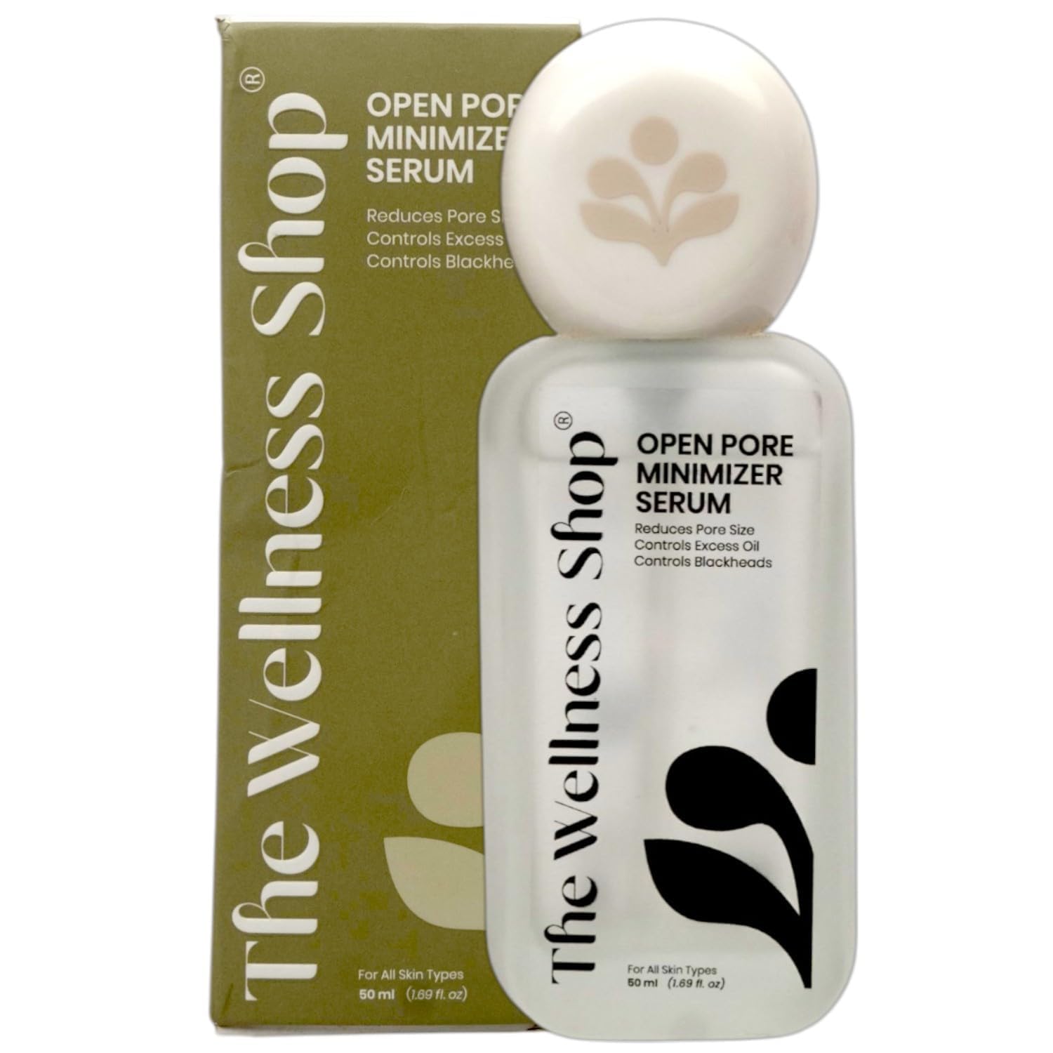 The Wellness Shop Open Pore Minimizer Face Serum | Refines Pores, Smooths Skin Texture & Oil Control | Lightweight, Non-Greasy &