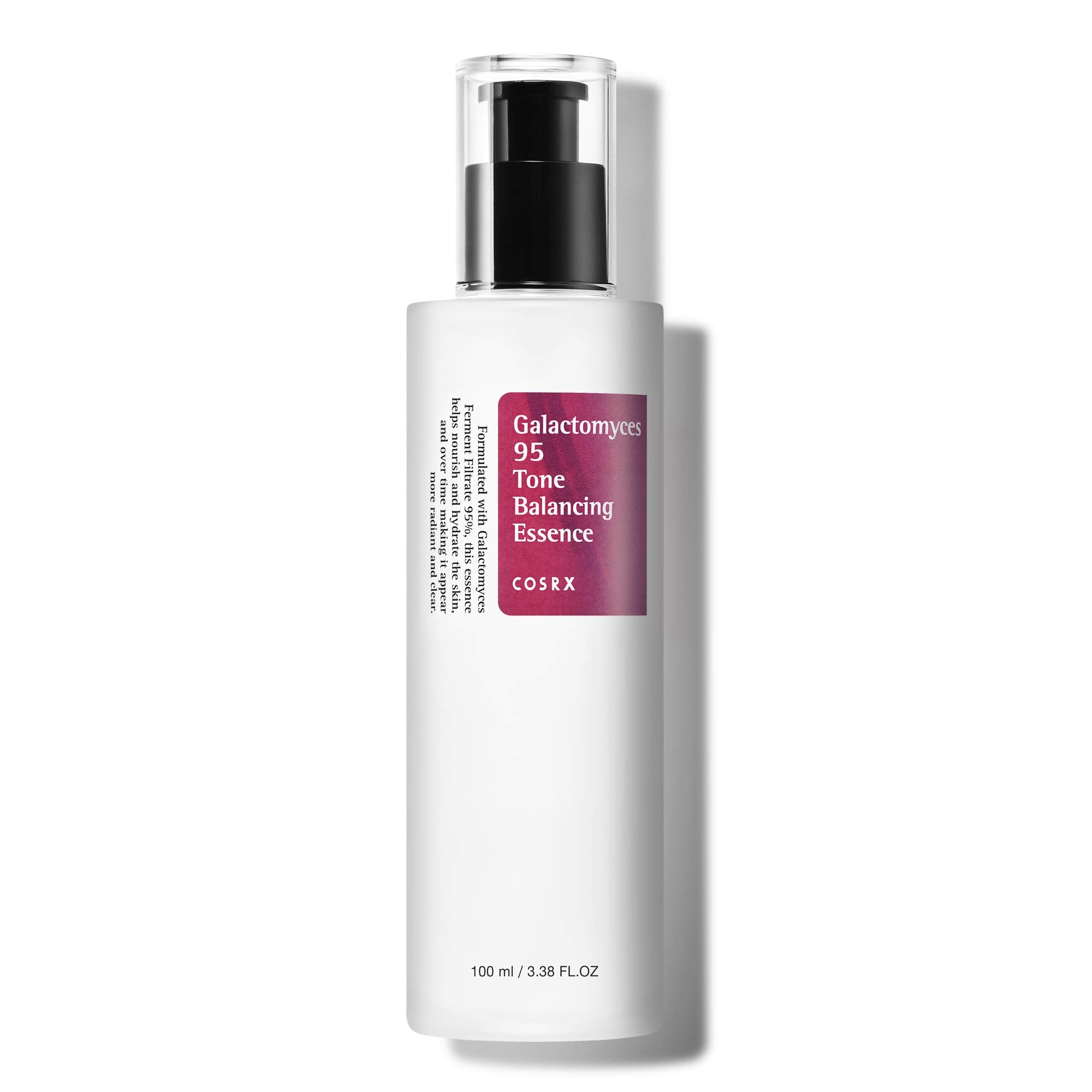 COSRX Galactomyces 95% Facial Essence, 100ml / 3.38 fl.oz | Daily Lightweight Korean Toner with 2% Niacinamide for Dull & Rough 
