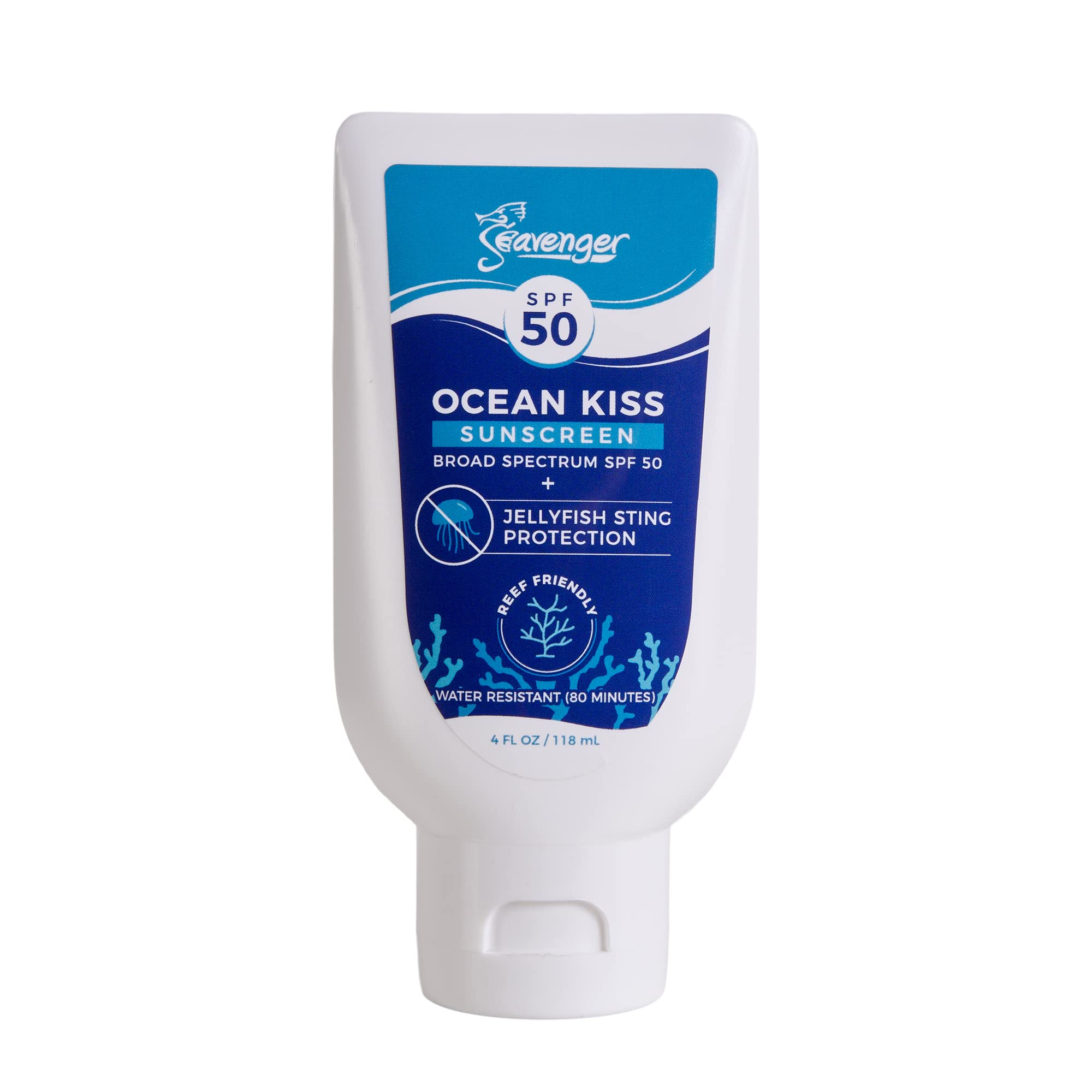 Seavenger Ocean Kiss ReefSafe Sunscreen SPF 3050 with Jellyfish Sting Protection (SPF 50)