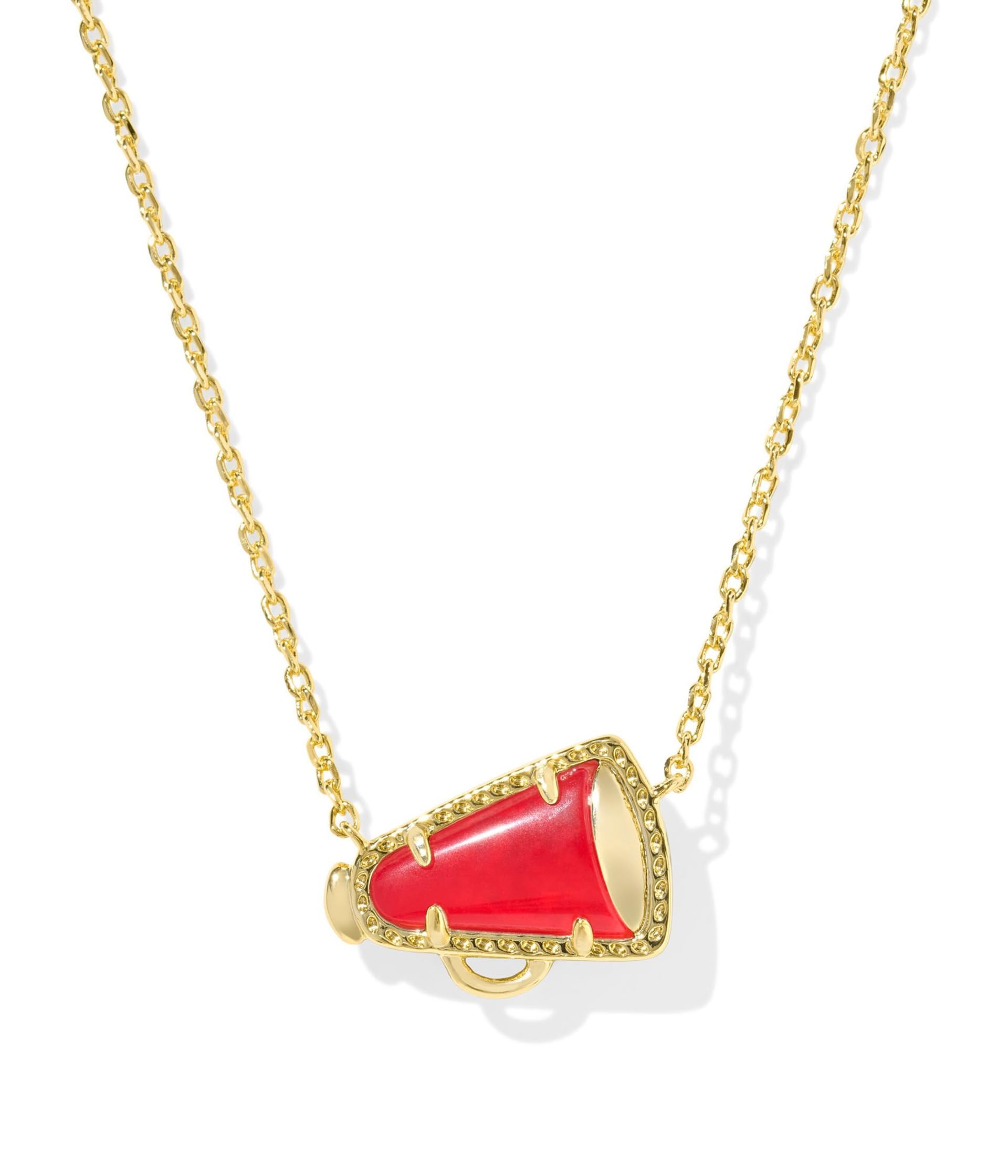 Kendra Scott, Womens, Cheer Short Pendant Necklace, Red Illusion, One Size