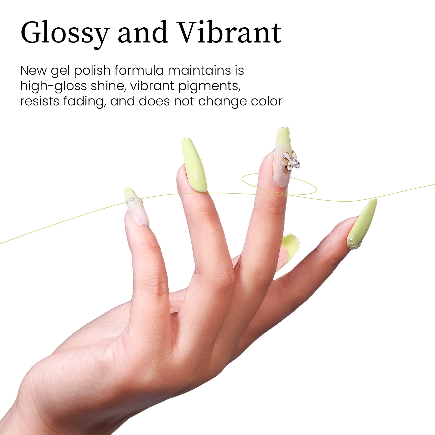 Maychao 15Ml Maize Gel Nail Polish 1Pc Pastel Yellow Gel Polish Soak Off Uv Led Nail Polish Nail Art Starter Manicure Salon Diy