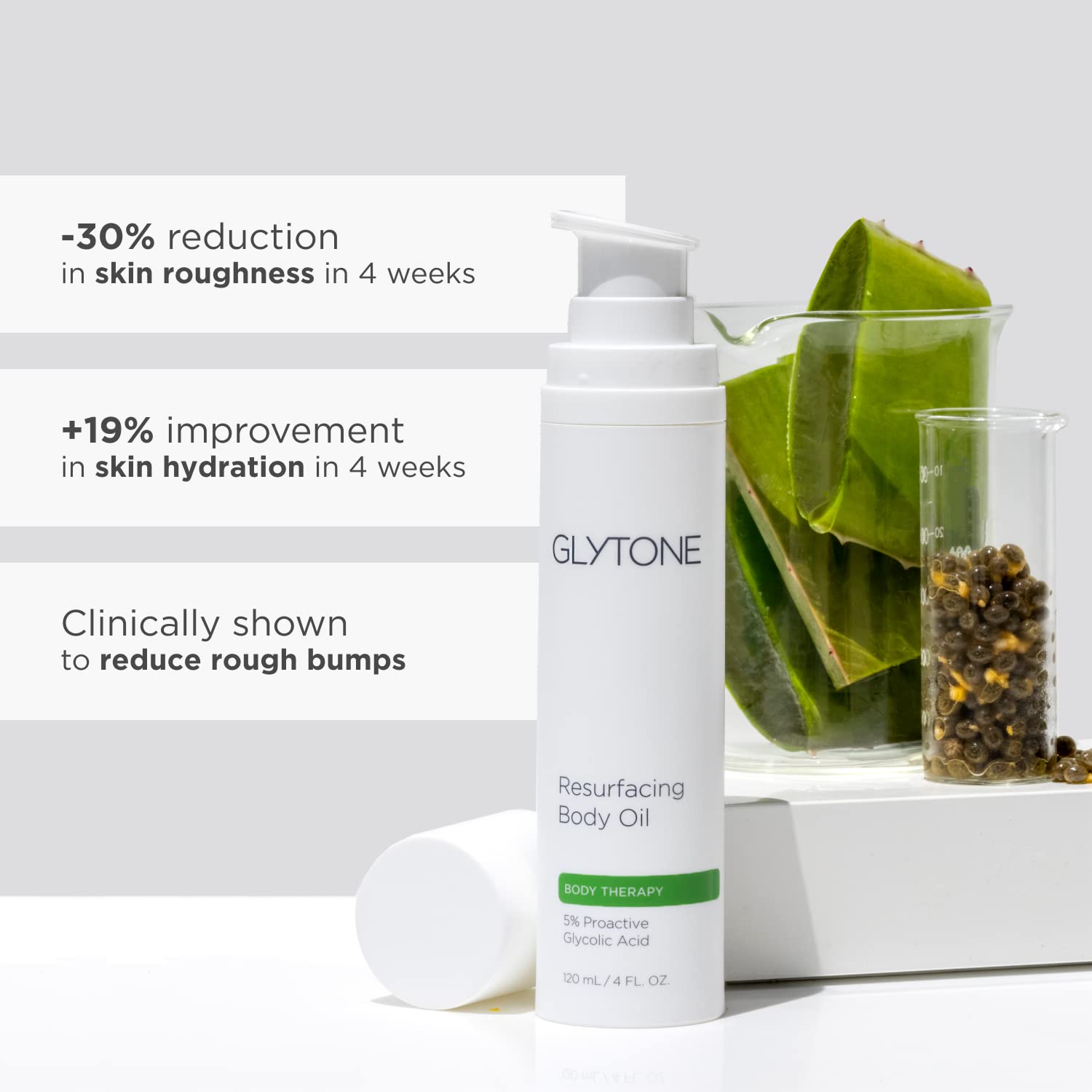 Glytone Resurfacing Body Oil - 5% Proactive Glycolic Acid - For Rough Skin Prone To Keratosis Pilaris - Fragrance-Free - 5 Fl. O