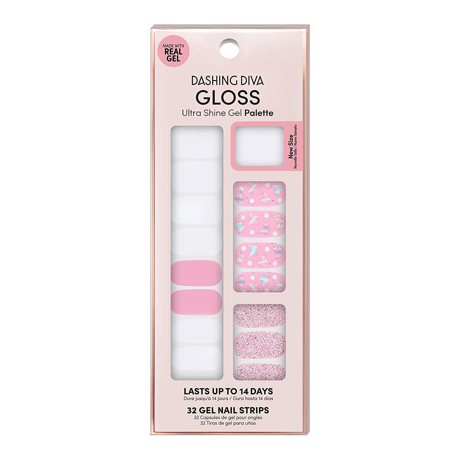 Ultra Shine Gel Nail Strips Frillseeker 32 Strips