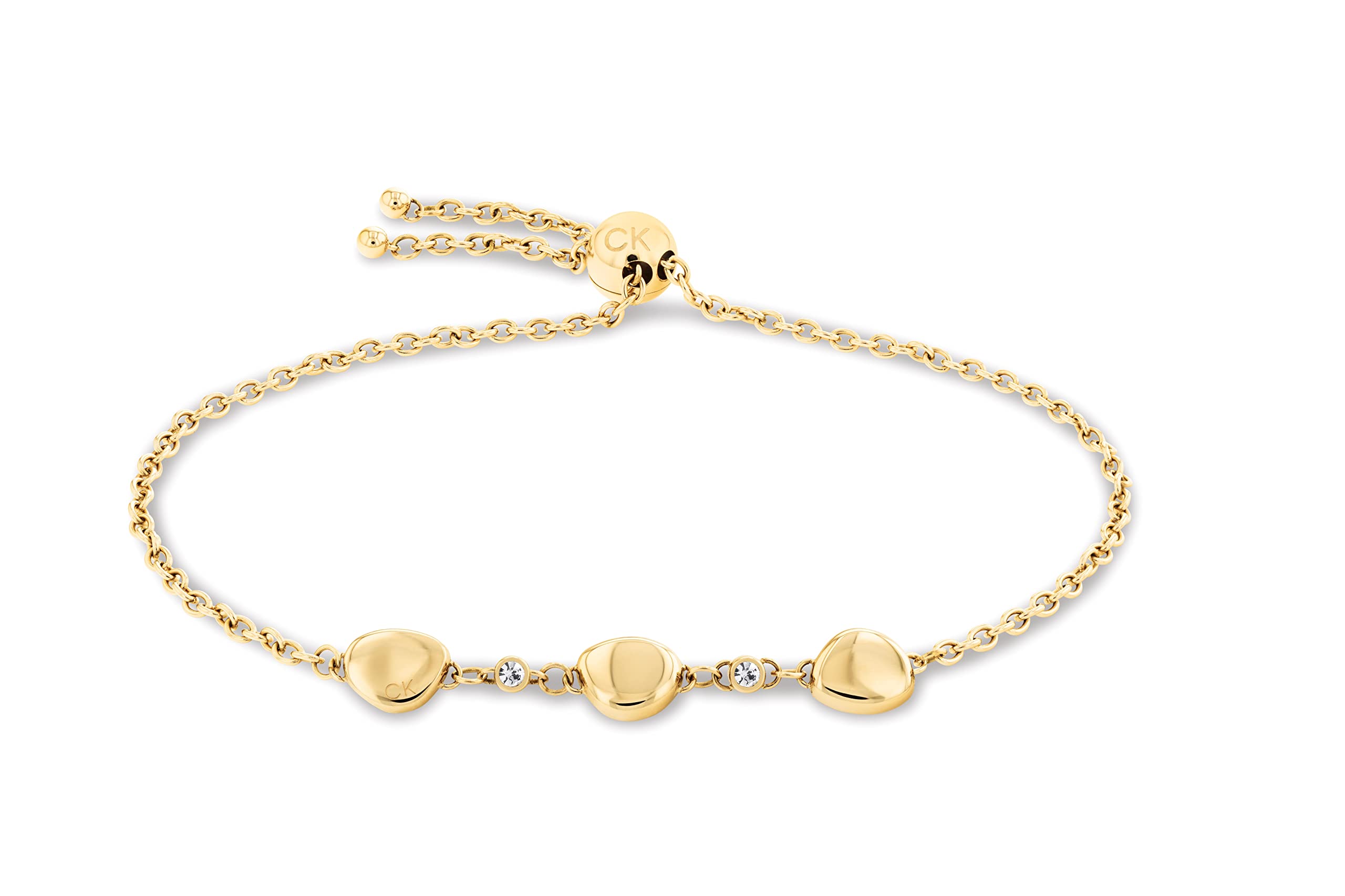 Calvin Klein Jewelry Womens Chain Bracelet Color: Gold Plated (Model: 35000218)