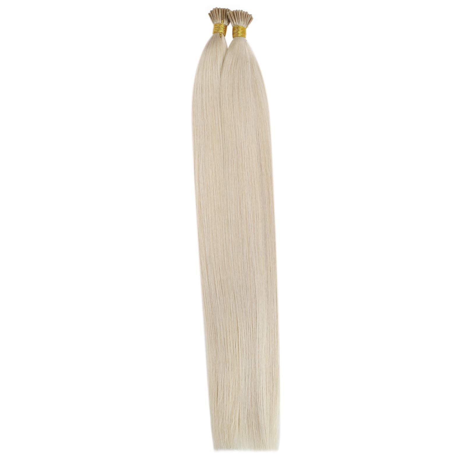 Sunny Blonde Itip Hair Extension Real Human Hair I Tip Real Human Hair Extensions Platinum Blonde Cold Fusion Human Hair Extensi