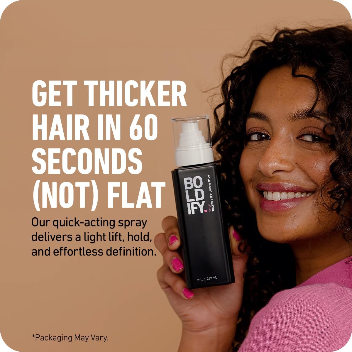 BOLDIFY Hair Thickening Spray - Volumizing Hair Product for Women & Men, 8 Fl Oz, 1 Pack