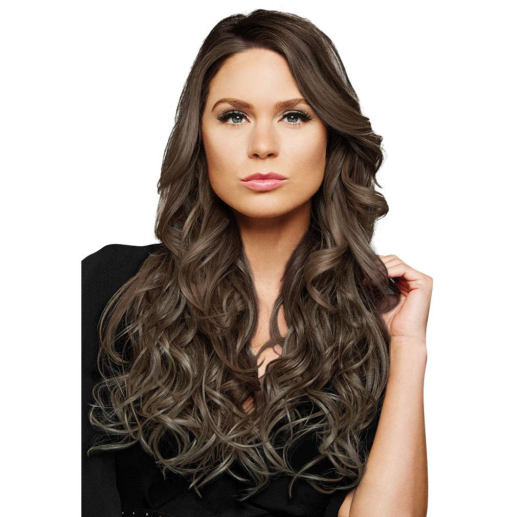 18'' Simply Curly Ponytail Color R10 CHESTNUT - Hairdo Hairpieces Claw Clip Pony Tru2Life Heat Friendly Beach Waves Synthetic