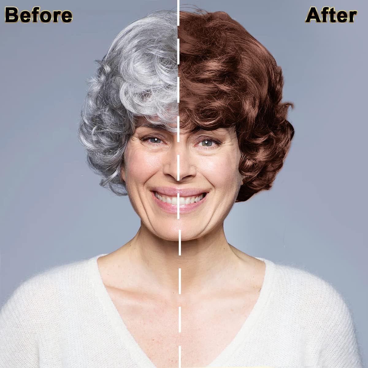 Meidu Hair Dye Shampoo 3 In 1 Dark Brown For Gray Hair Coverage, Instant Hair Color Shampoo Natural Plant Herbal Hair Dye Shampo